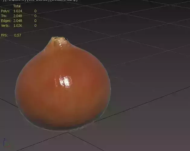 Onion M03 Low-poly 3D model 3