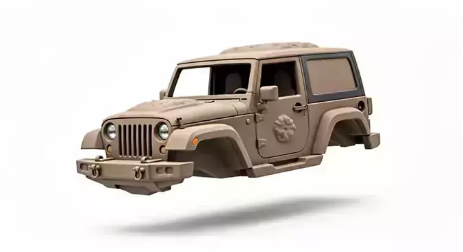 Jeep upper body 3D model
