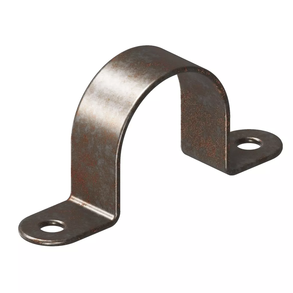 Rusty Steel Clamp 3D model_1