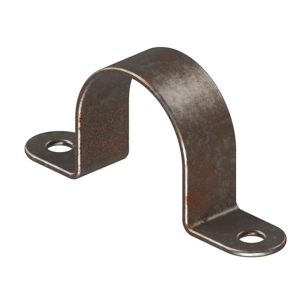 Rusty Steel Clamp 3D model_3
