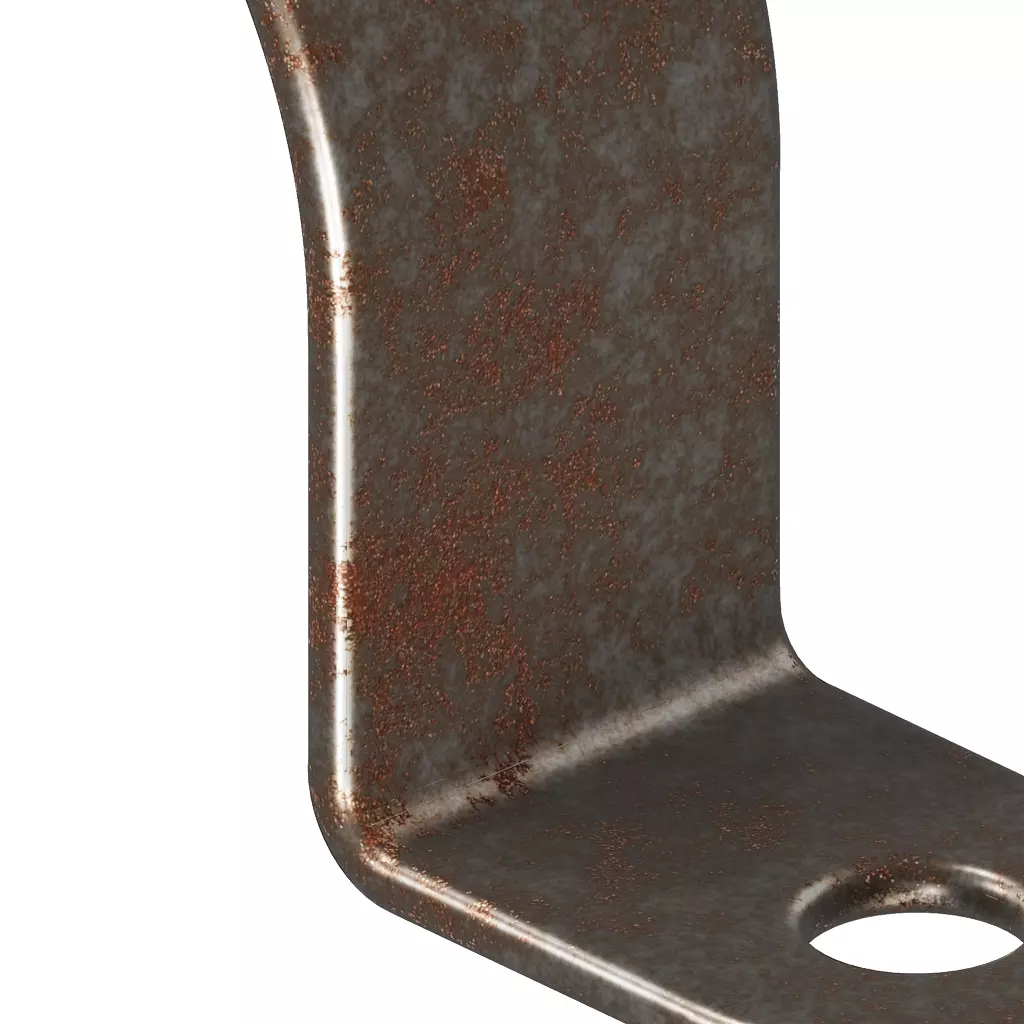 Rusty Steel Clamp 3D model_2