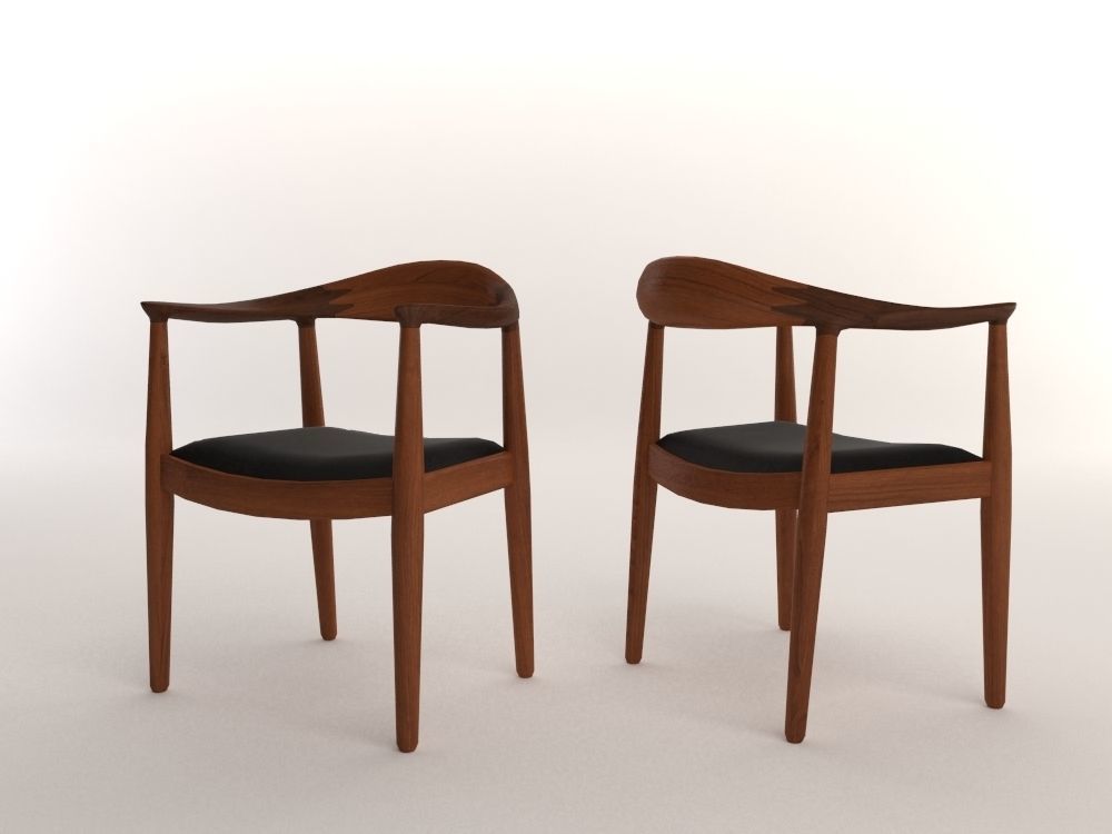 16 Low Poly Design Chairs Low-poly 3D model_10