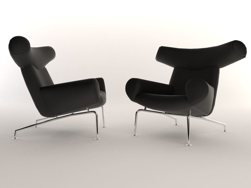 16 Low Poly Design Chairs Low-poly 3D model_7