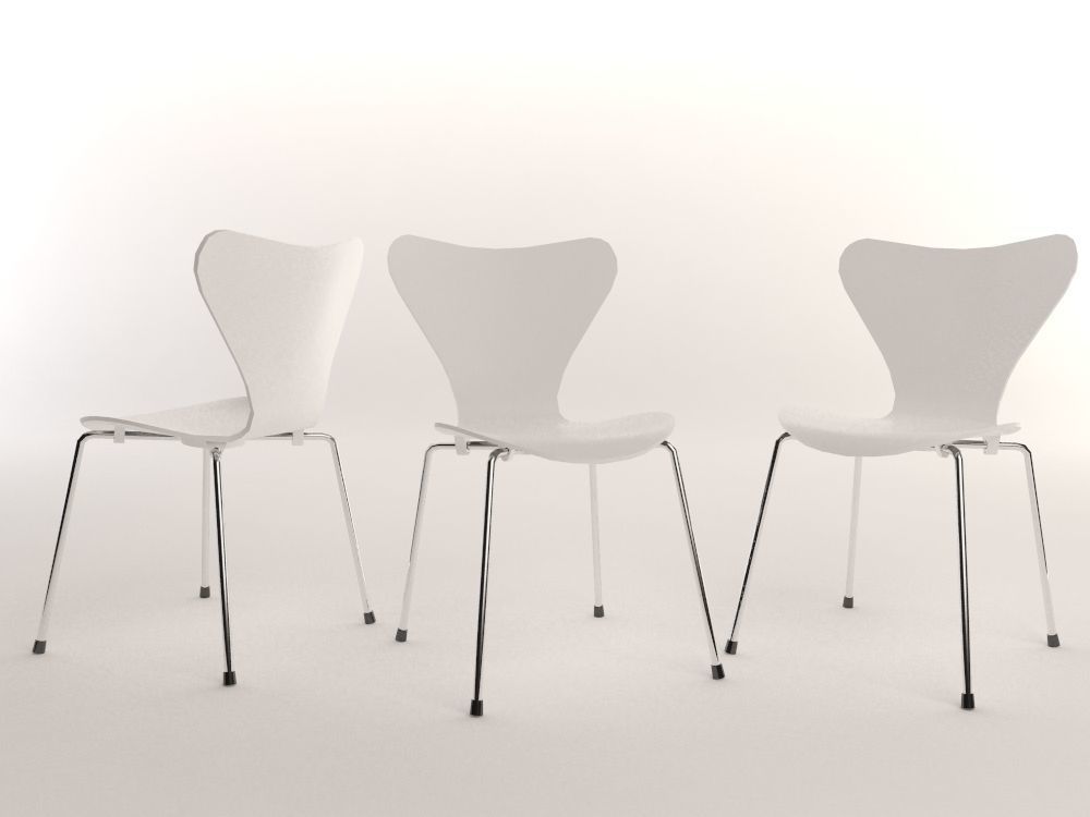 16 Low Poly Design Chairs Low-poly 3D model_3