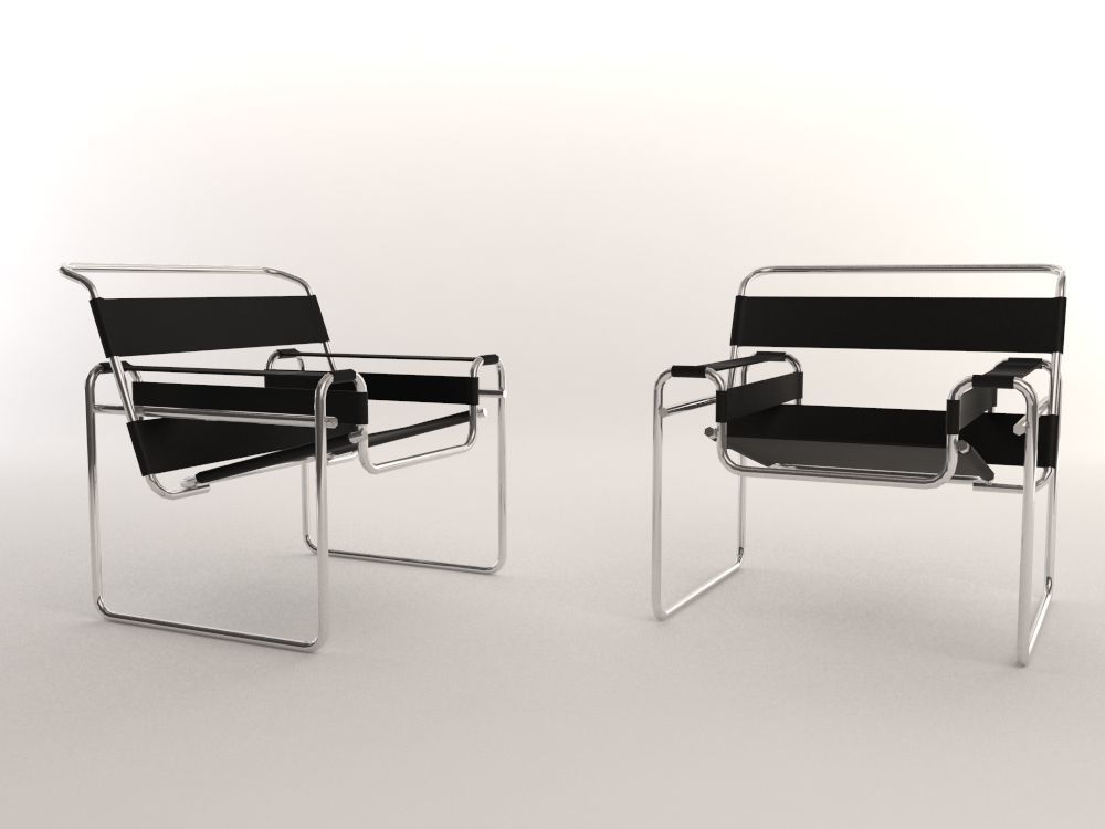 16 Low Poly Design Chairs Low-poly 3D model_12