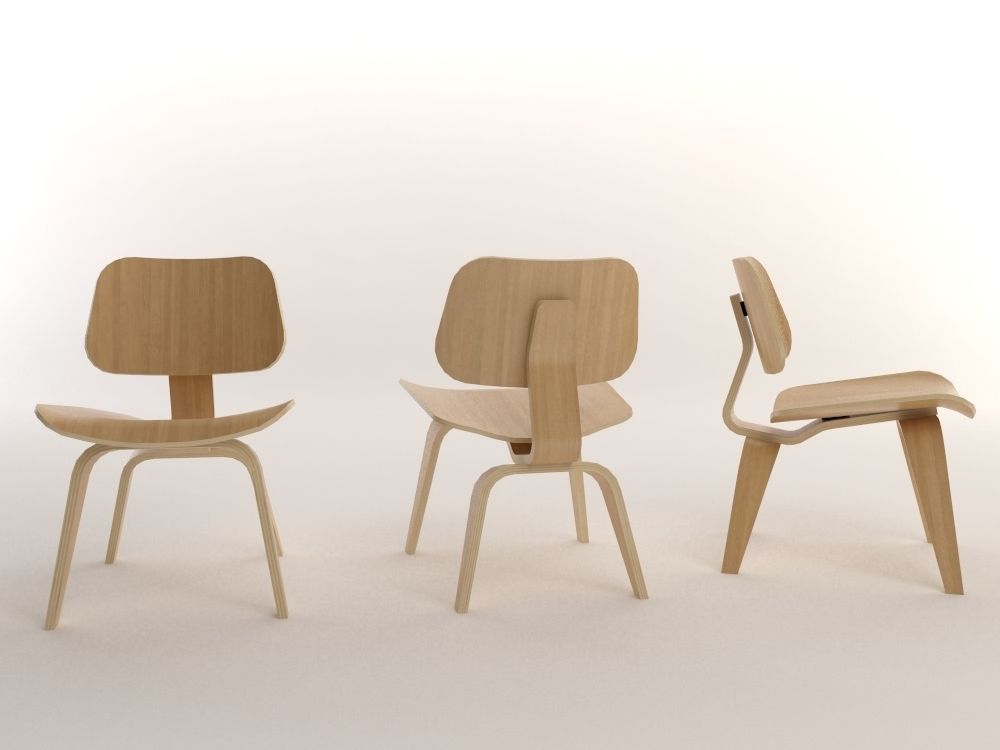 16 Low Poly Design Chairs Low-poly 3D model_5
