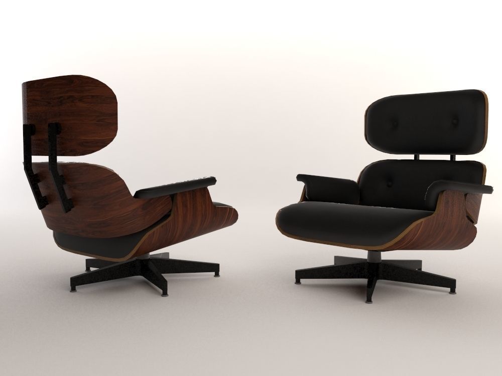 16 Low Poly Design Chairs Low-poly 3D model_6