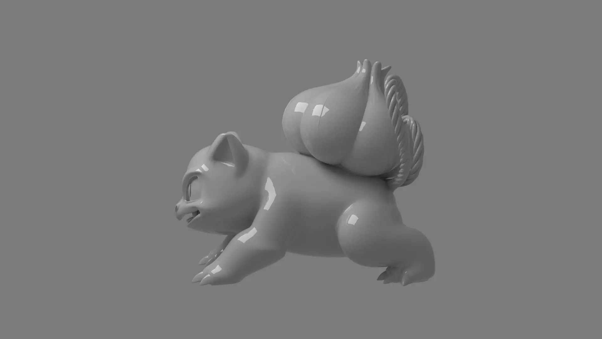 Pokemon - Bulbasaur 3d print model ultra Realistic 3D print model_3