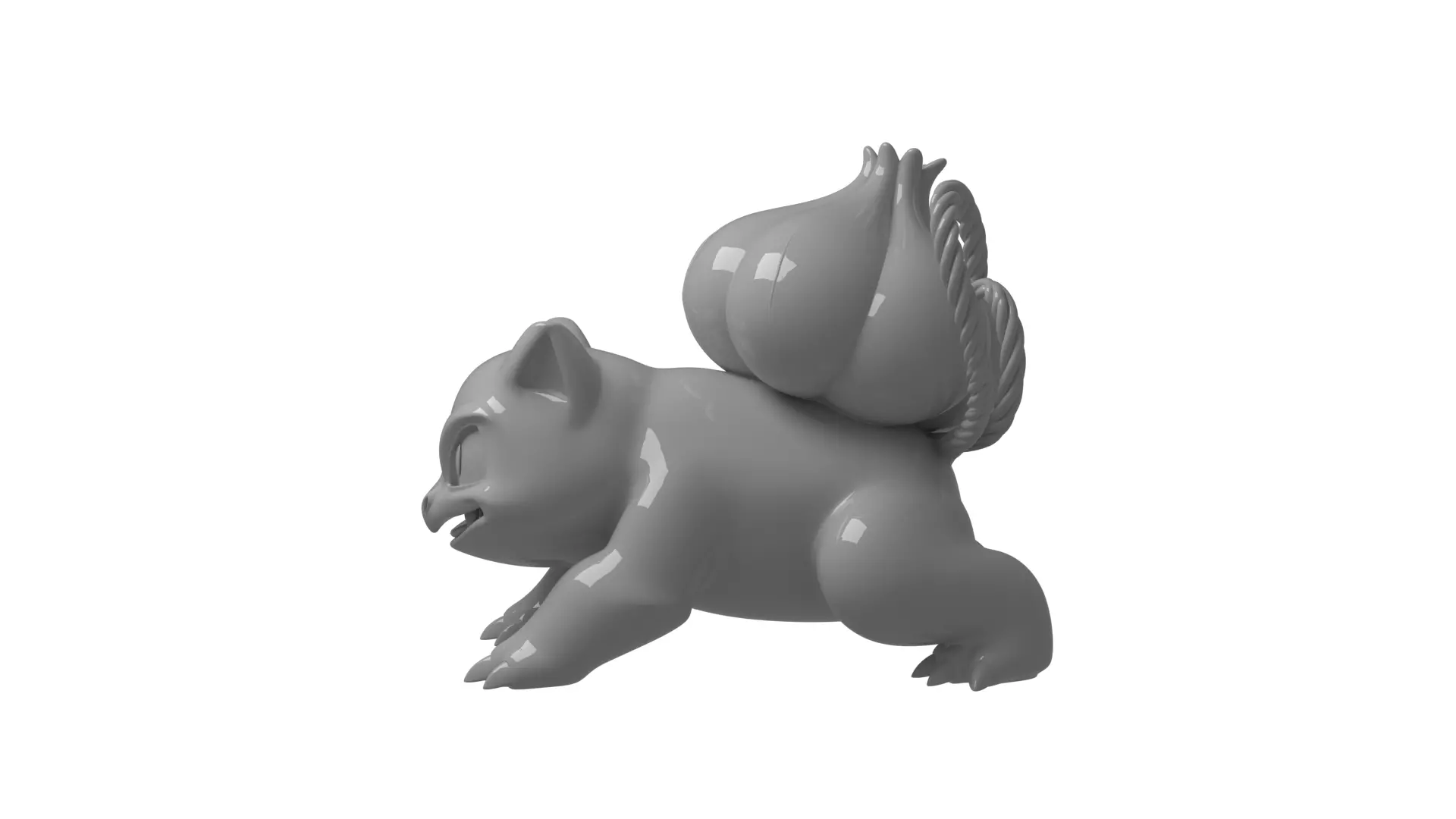 Pokemon - Bulbasaur 3d print model ultra Realistic 3D print model_4