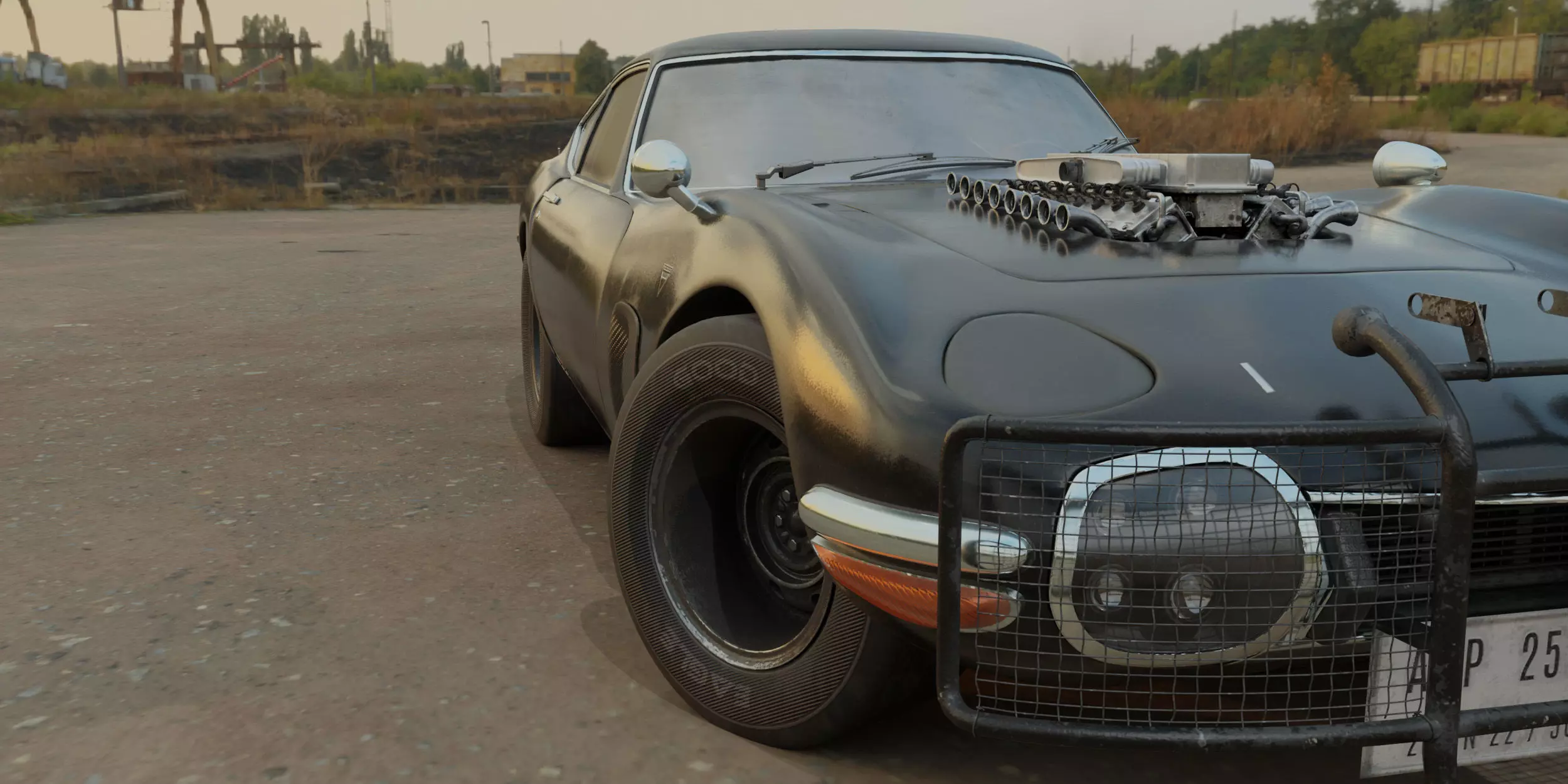 The Ultimate Post-Apocalyptic Car Collection Game Ready Models Low-poly 3D model_22