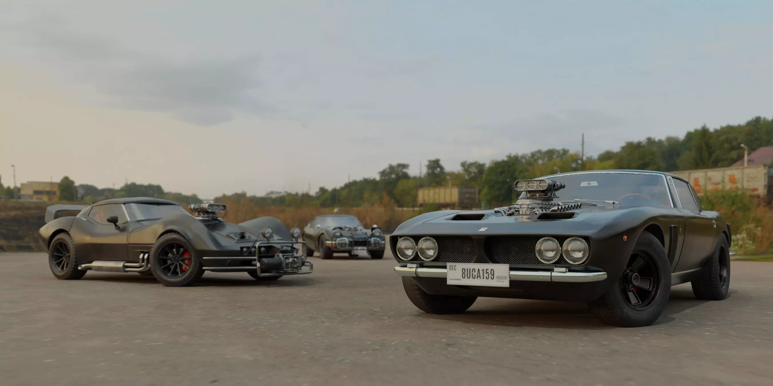 The Ultimate Post-Apocalyptic Car Collection Game Ready Models Low-poly 3D model_4
