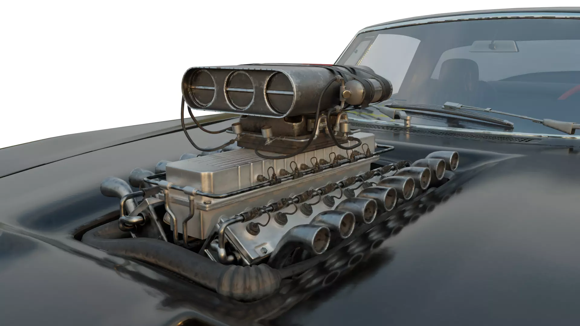 The Ultimate Post-Apocalyptic Car Collection Game Ready Models Low-poly 3D model_53