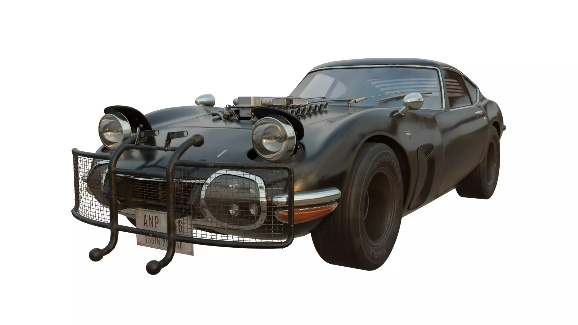 The Ultimate Post-Apocalyptic Car Collection Game Ready Models Low-poly 3D model_44