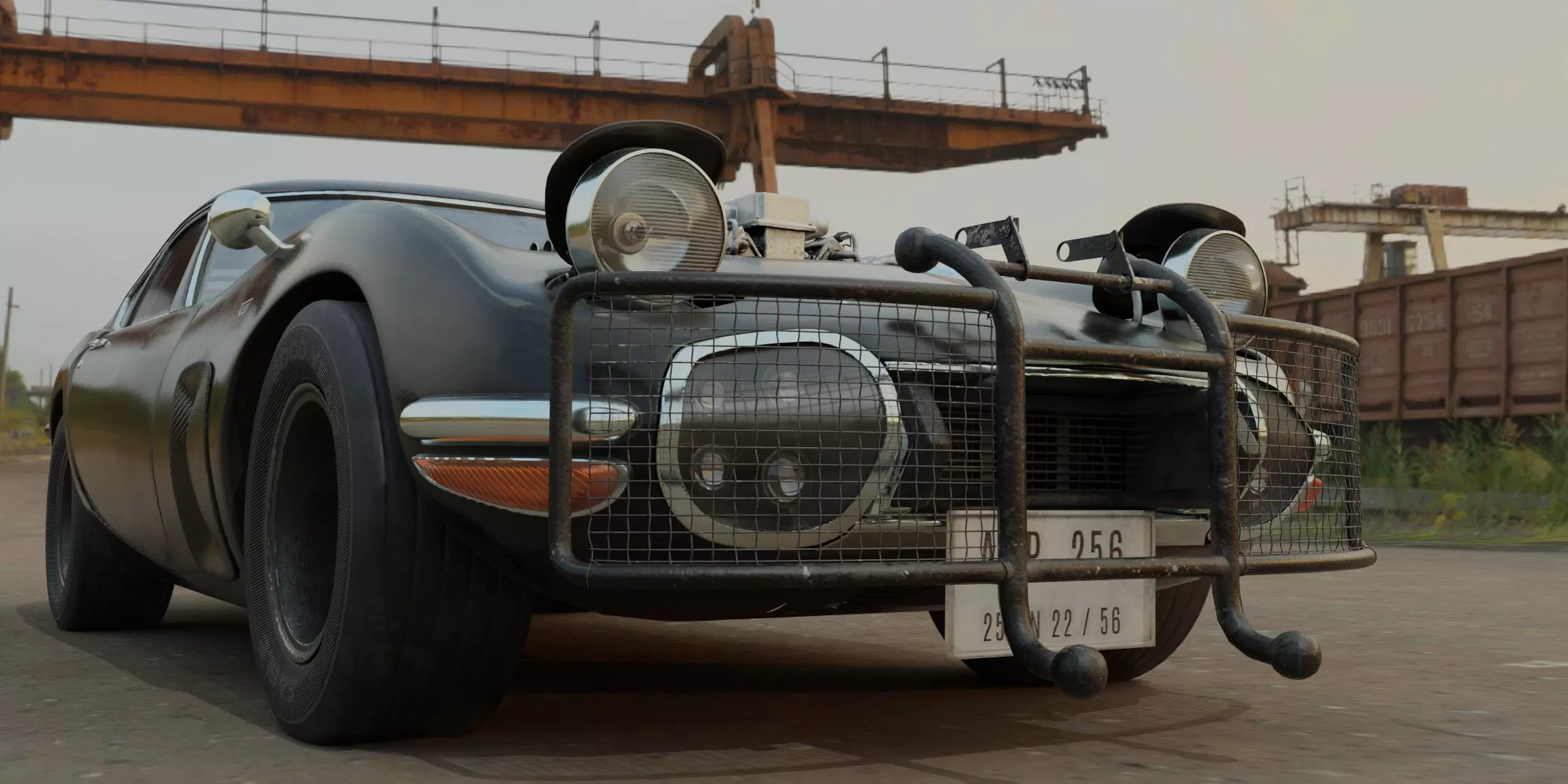 The Ultimate Post-Apocalyptic Car Collection Game Ready Models Low-poly 3D model_13