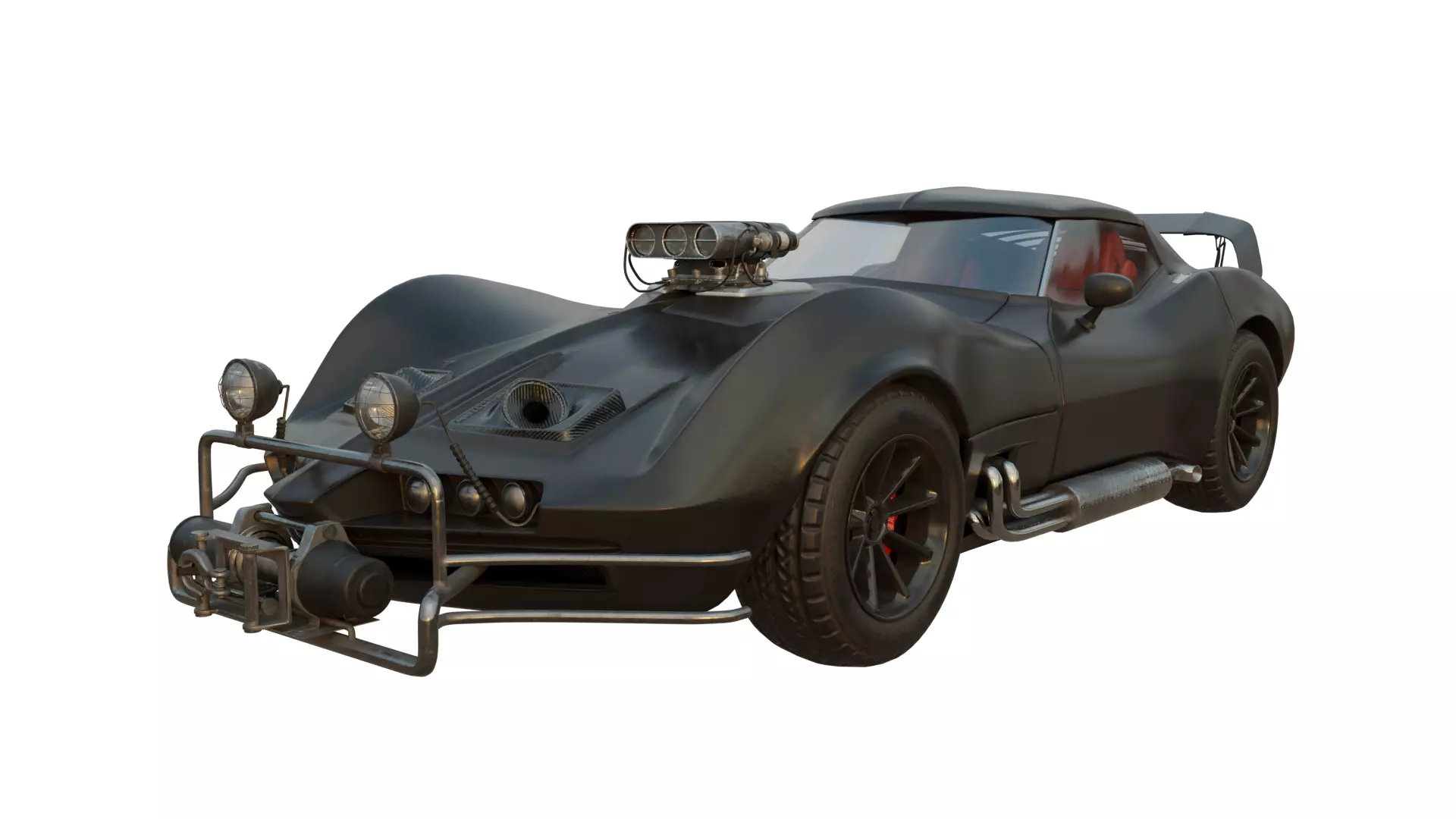 The Ultimate Post-Apocalyptic Car Collection Game Ready Models Low-poly 3D model_42