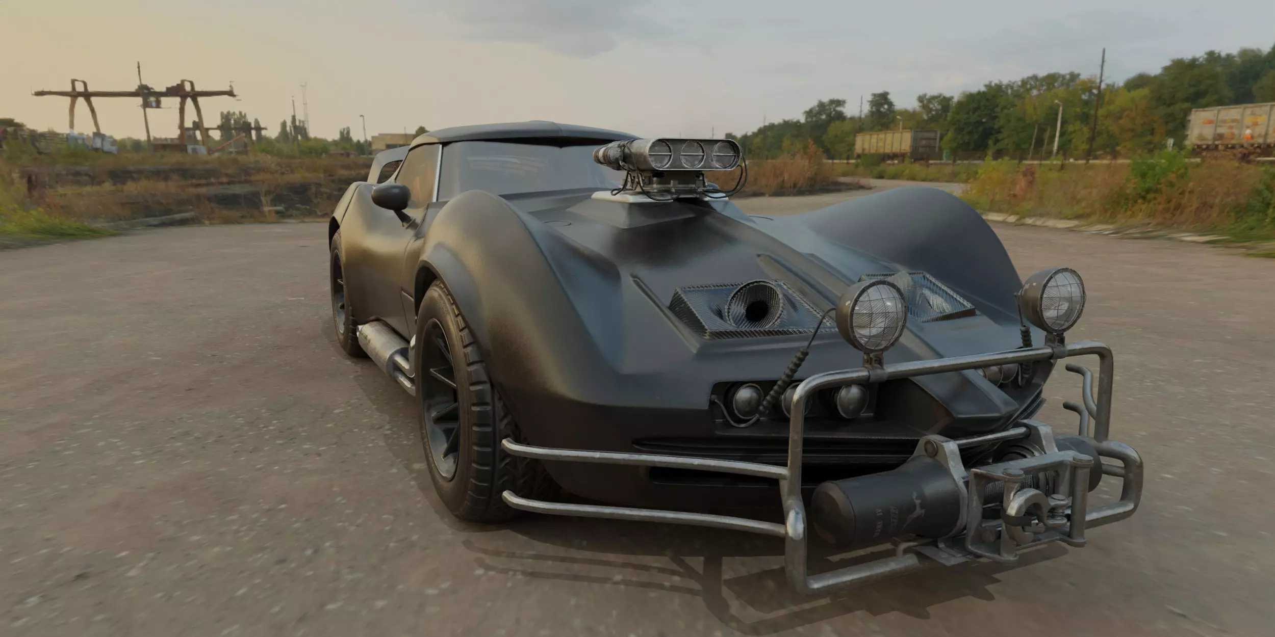 The Ultimate Post-Apocalyptic Car Collection Game Ready Models Low-poly 3D model_32