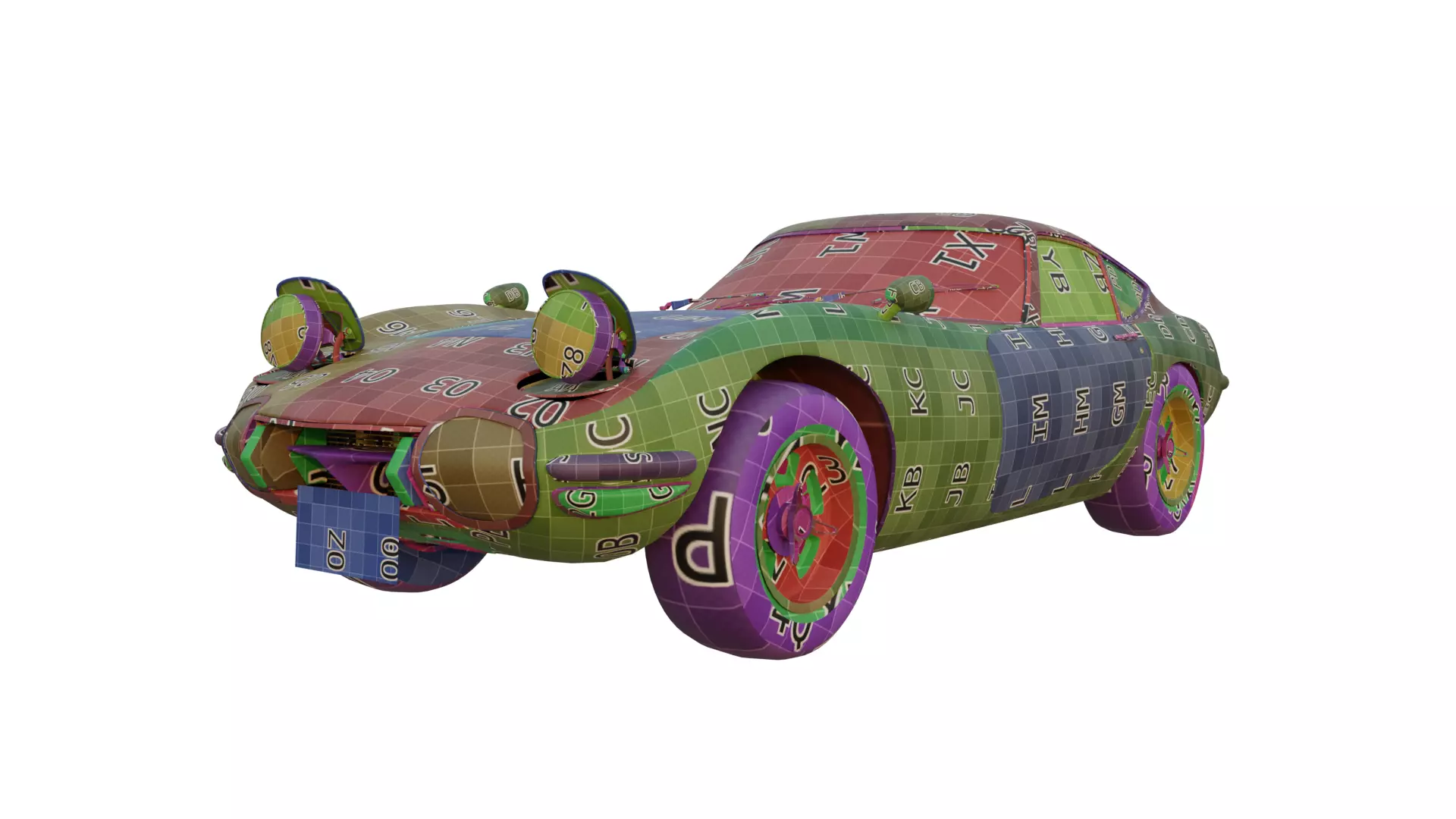 The Ultimate Post-Apocalyptic Car Collection Game Ready Models Low-poly 3D model_58