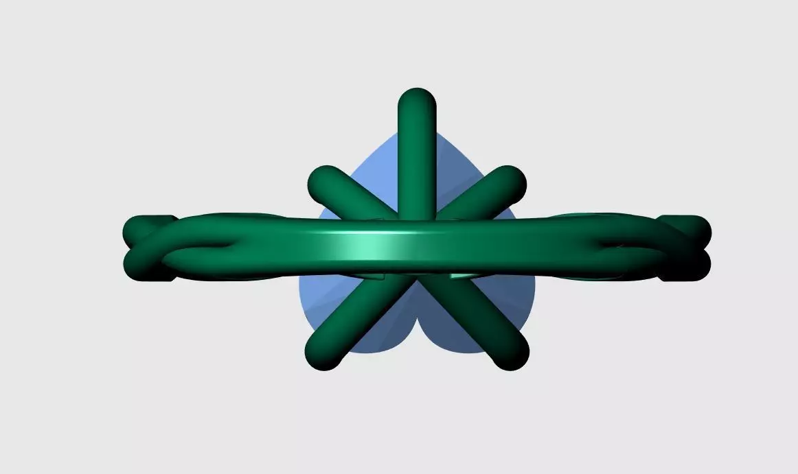 Heart solitaire ring 3D print model_10