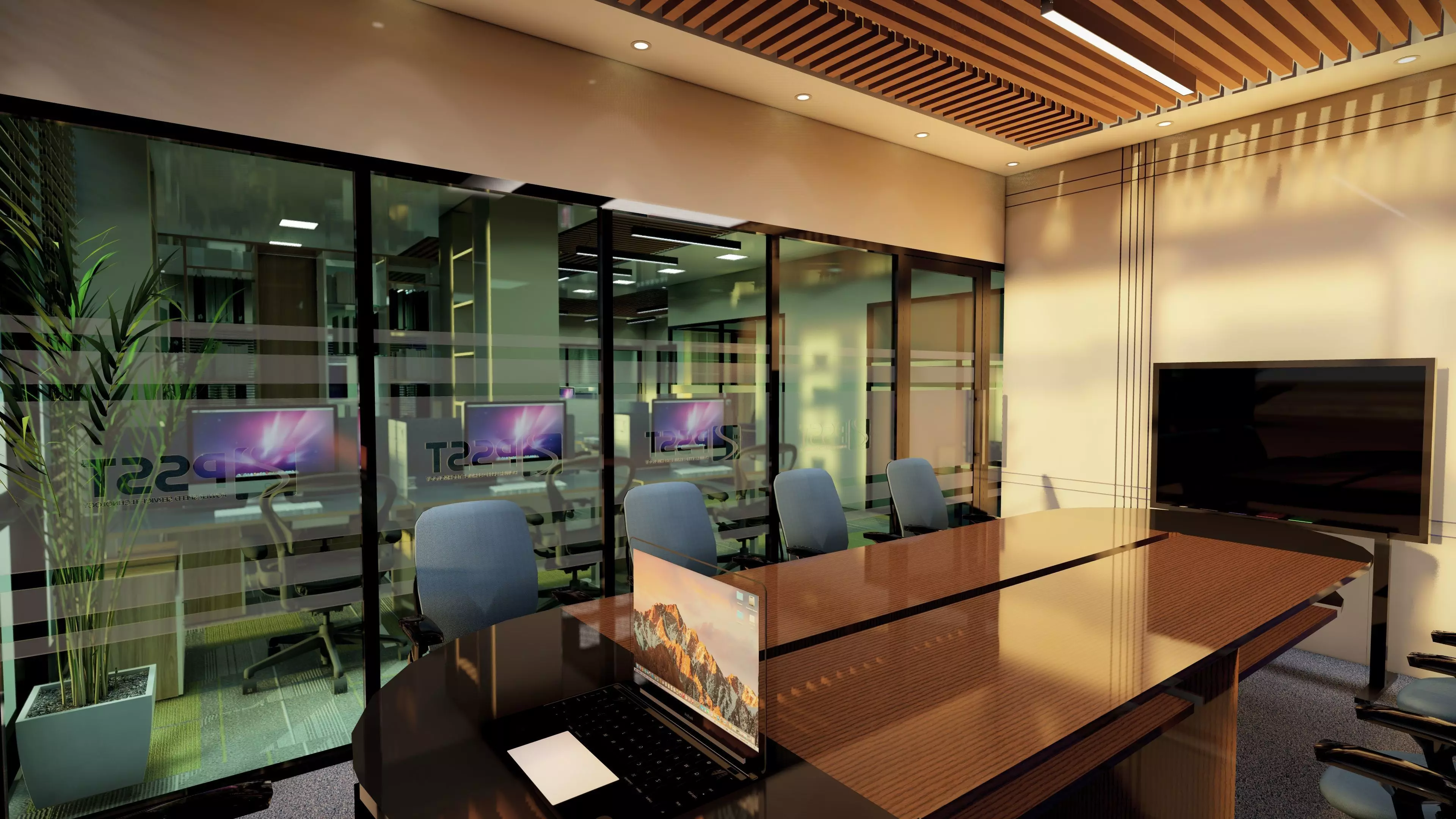 Office interior 3D model_15