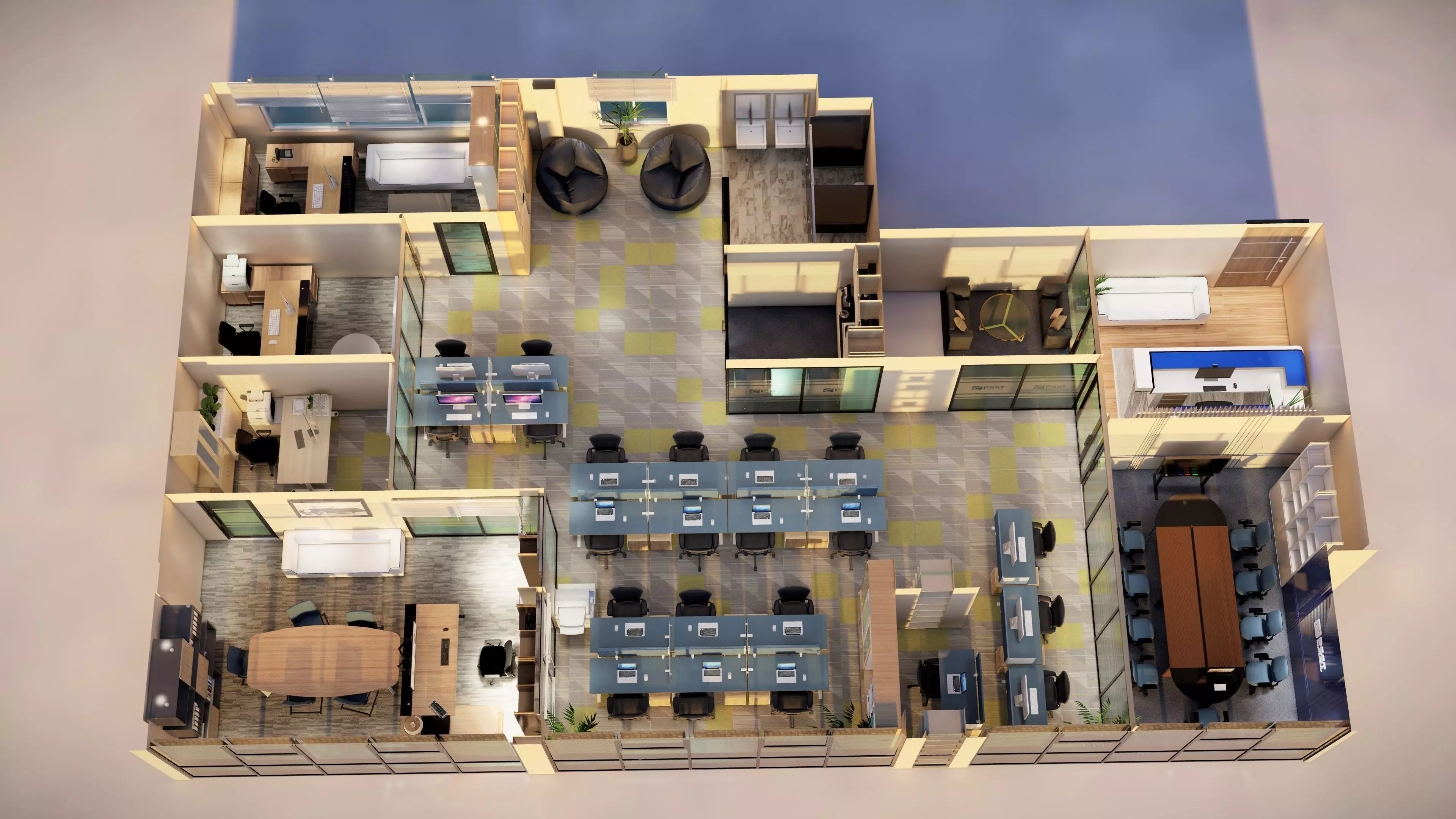 Office interior 3D model_20