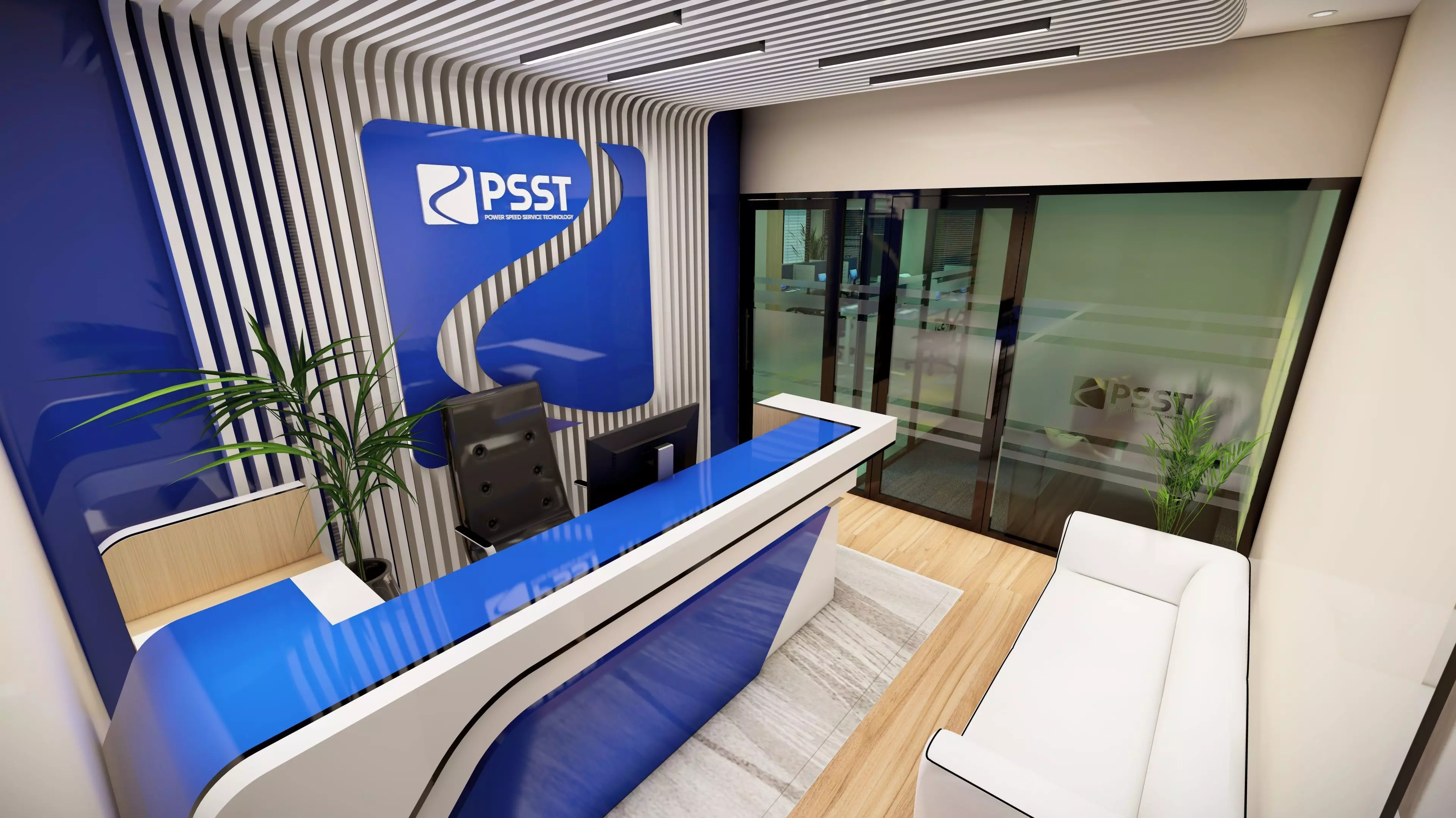 Office interior 3D model_16