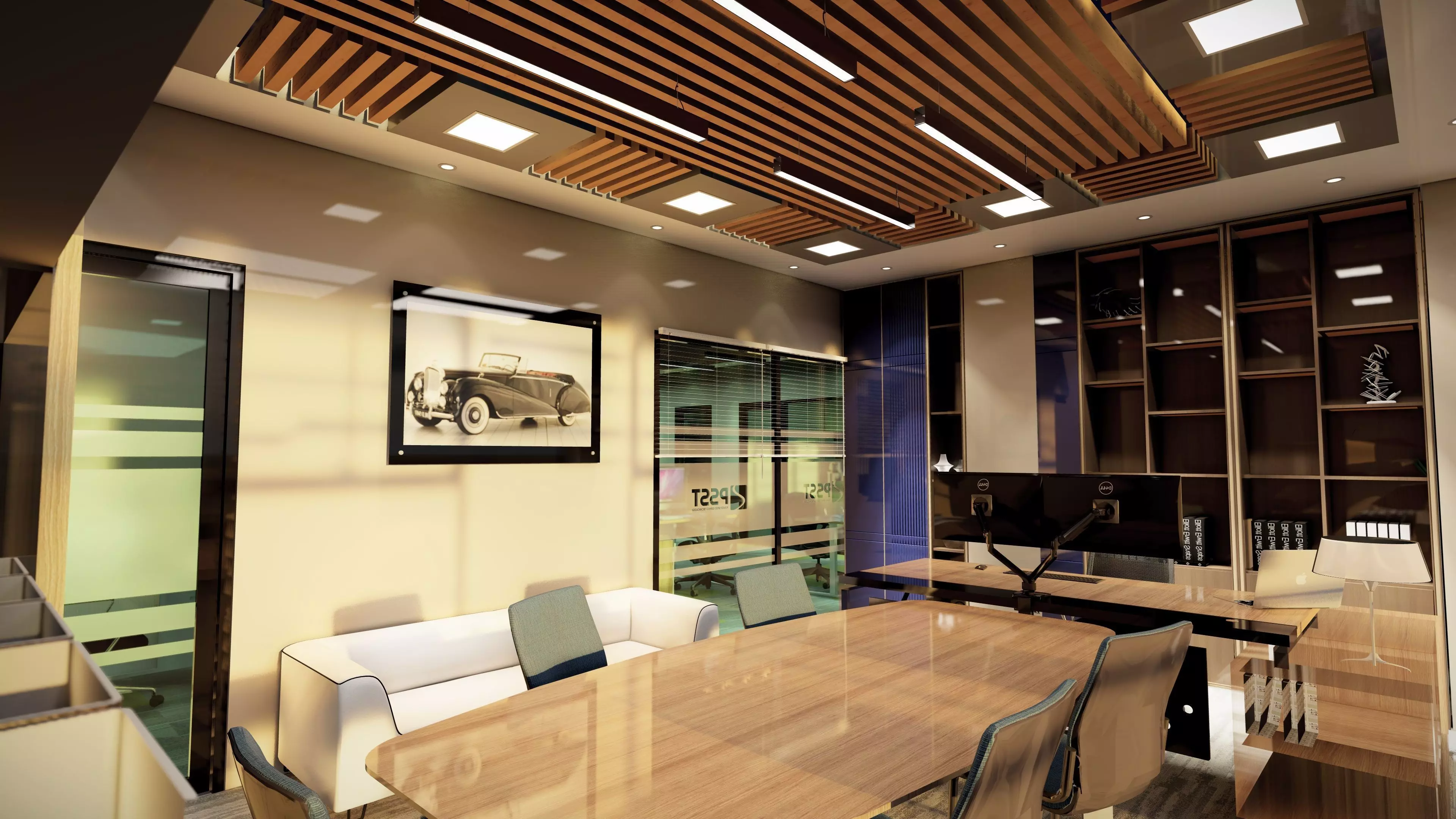 Office interior 3D model_10