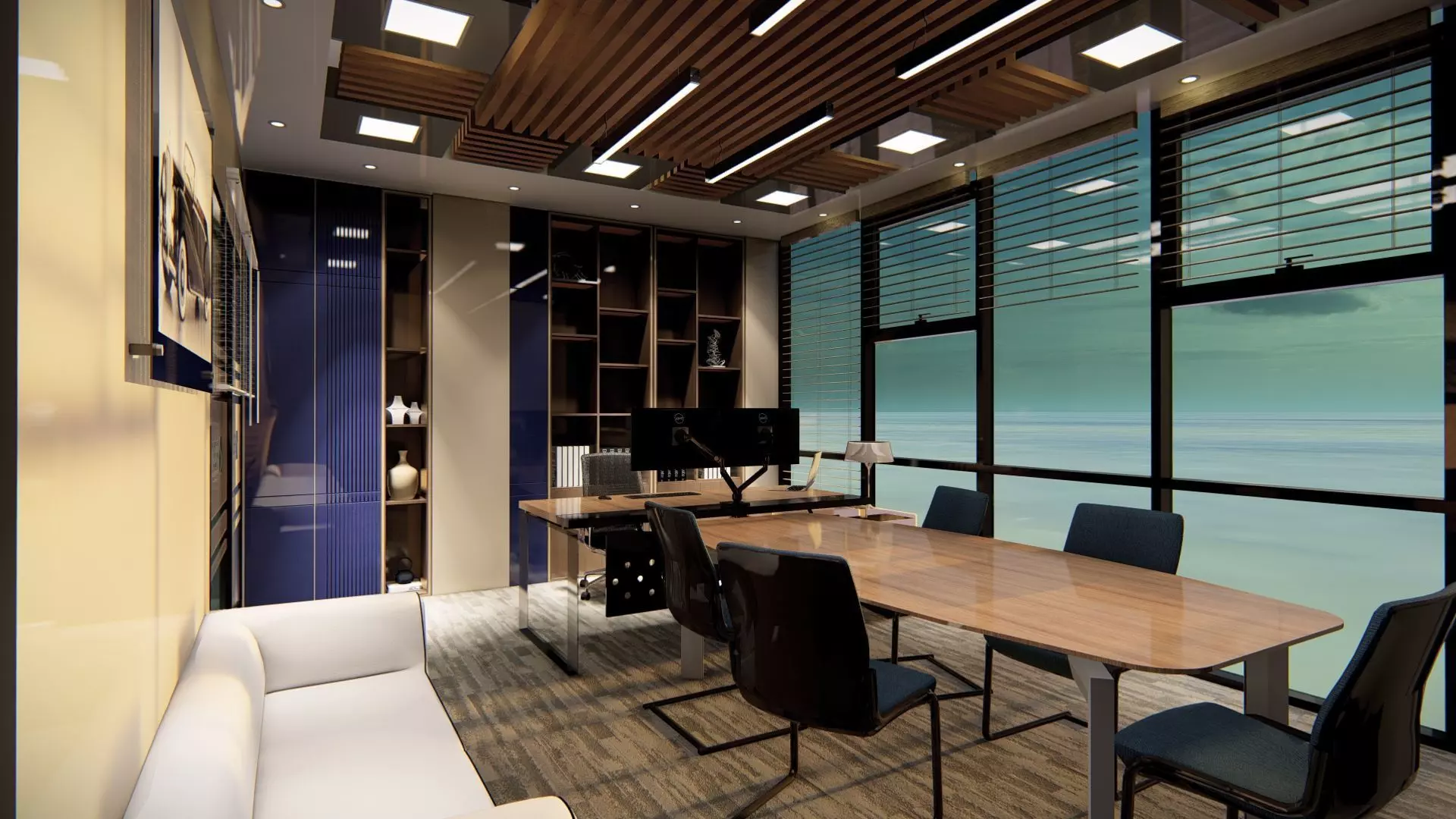 Office interior 3D model_11