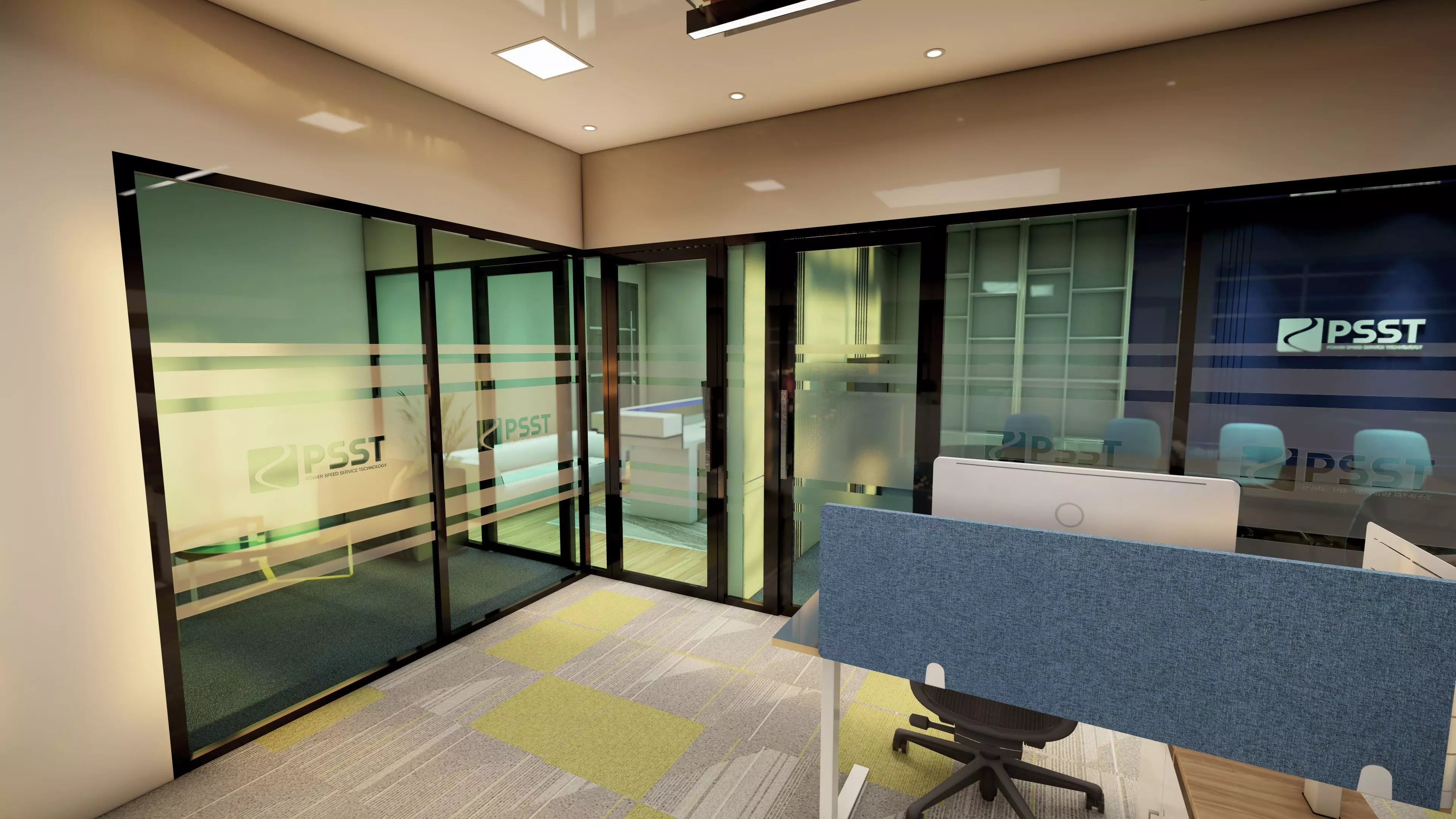 Office interior 3D model_17