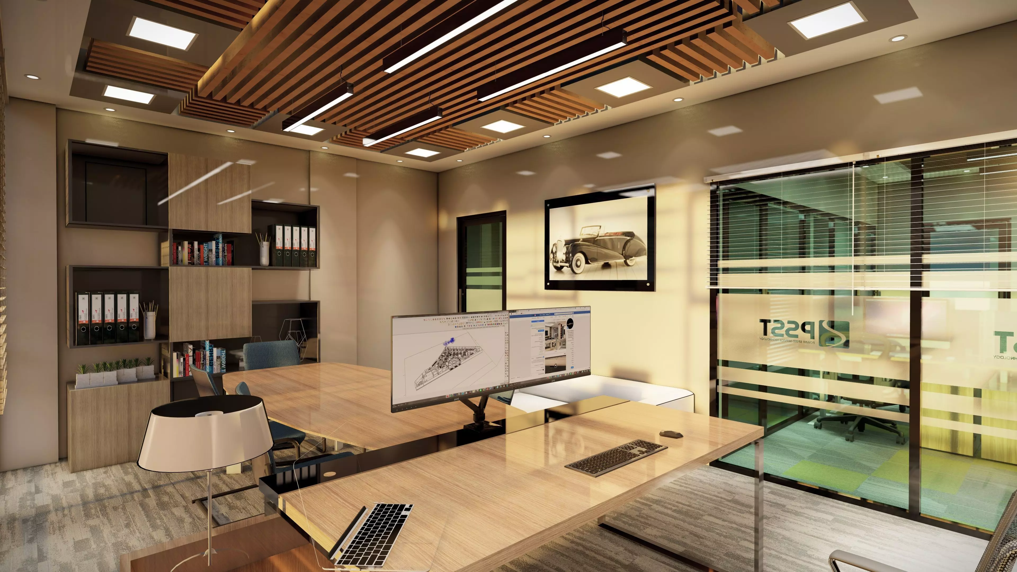 Office interior 3D model_12