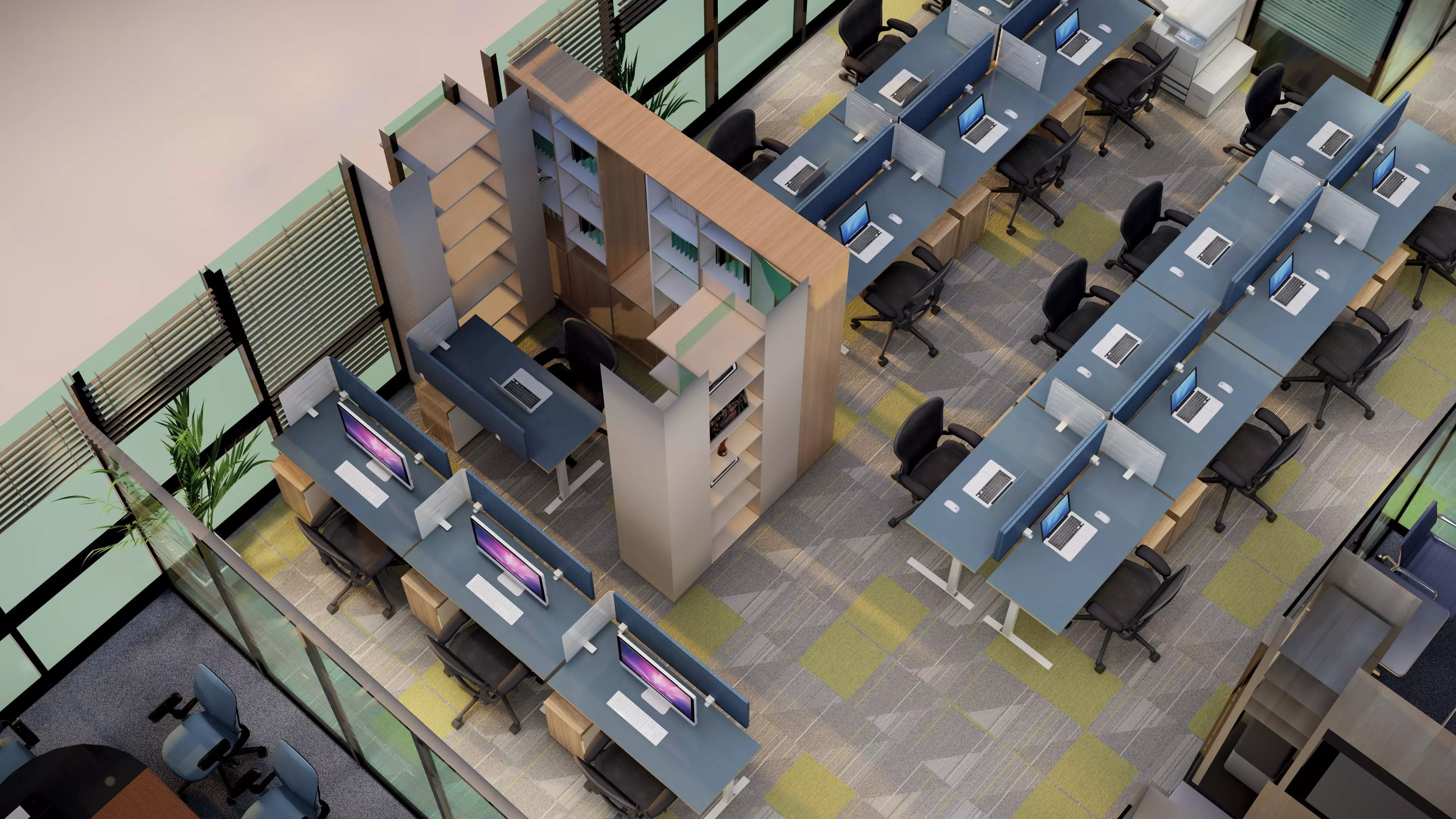 Office interior 3D model_25