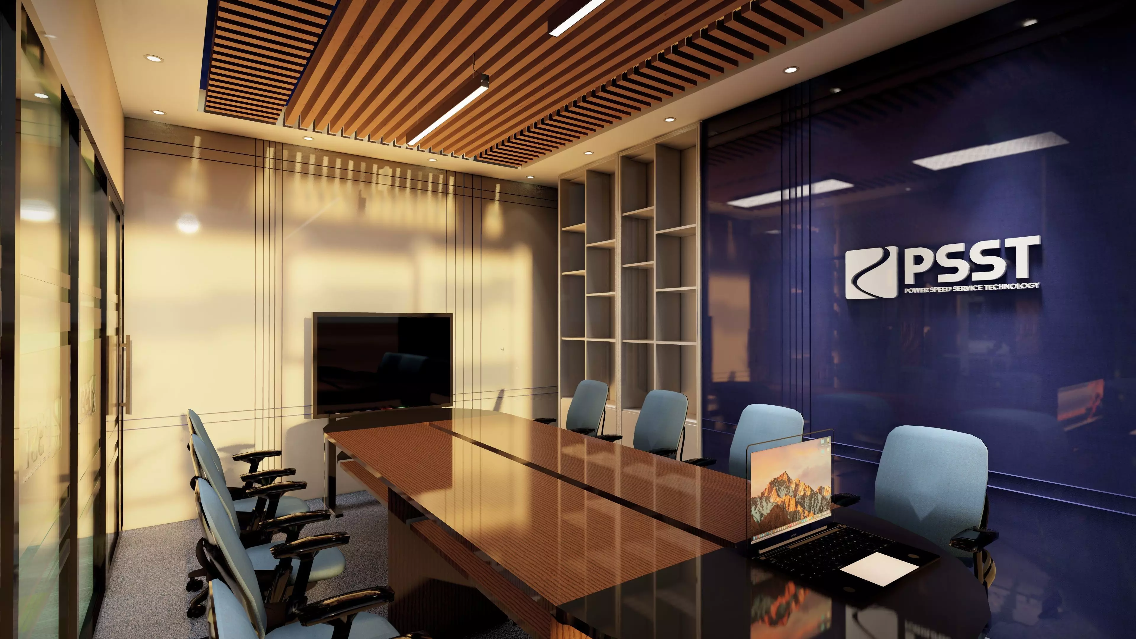 Office interior 3D model_14