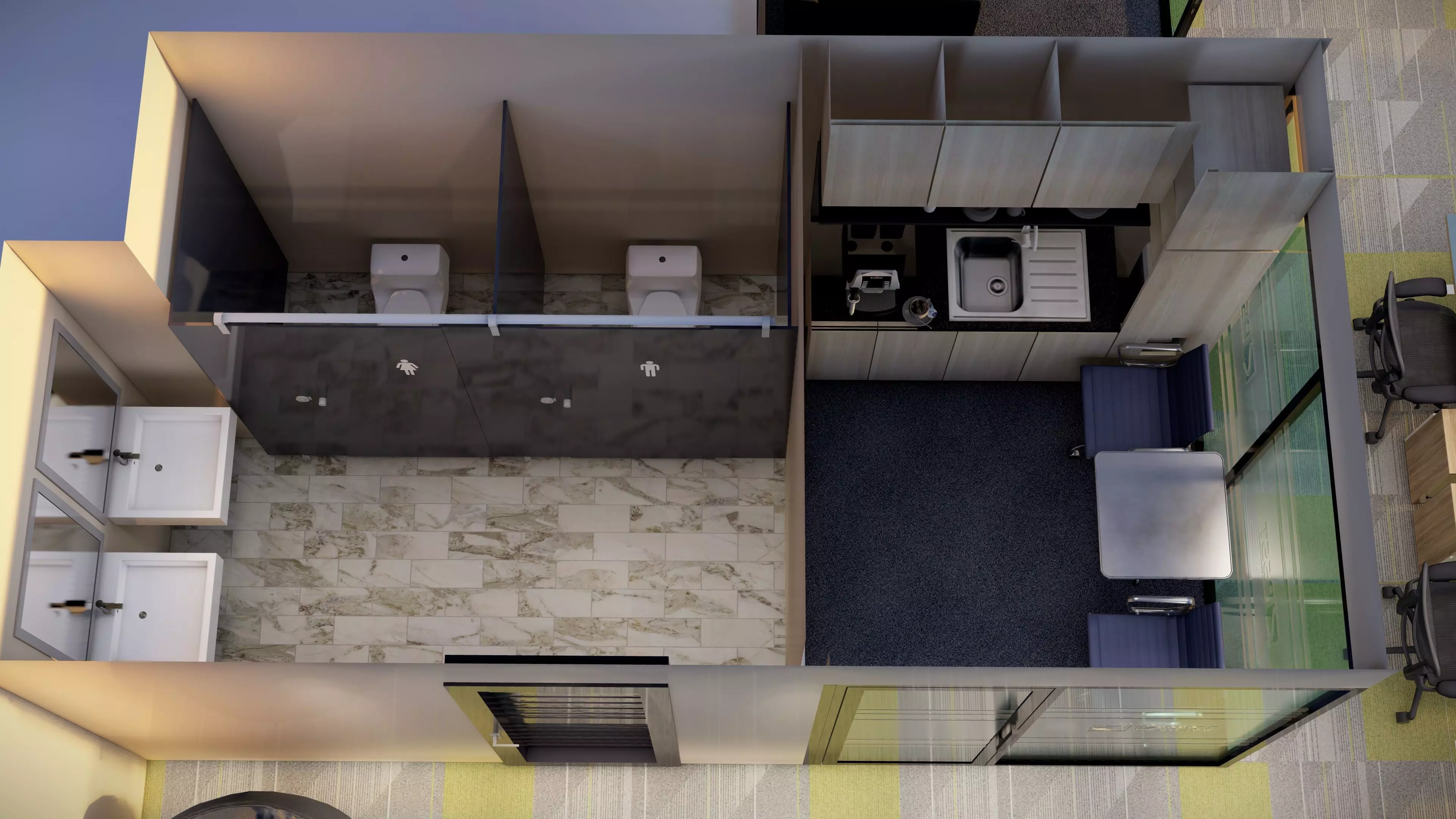 Office interior 3D model_23