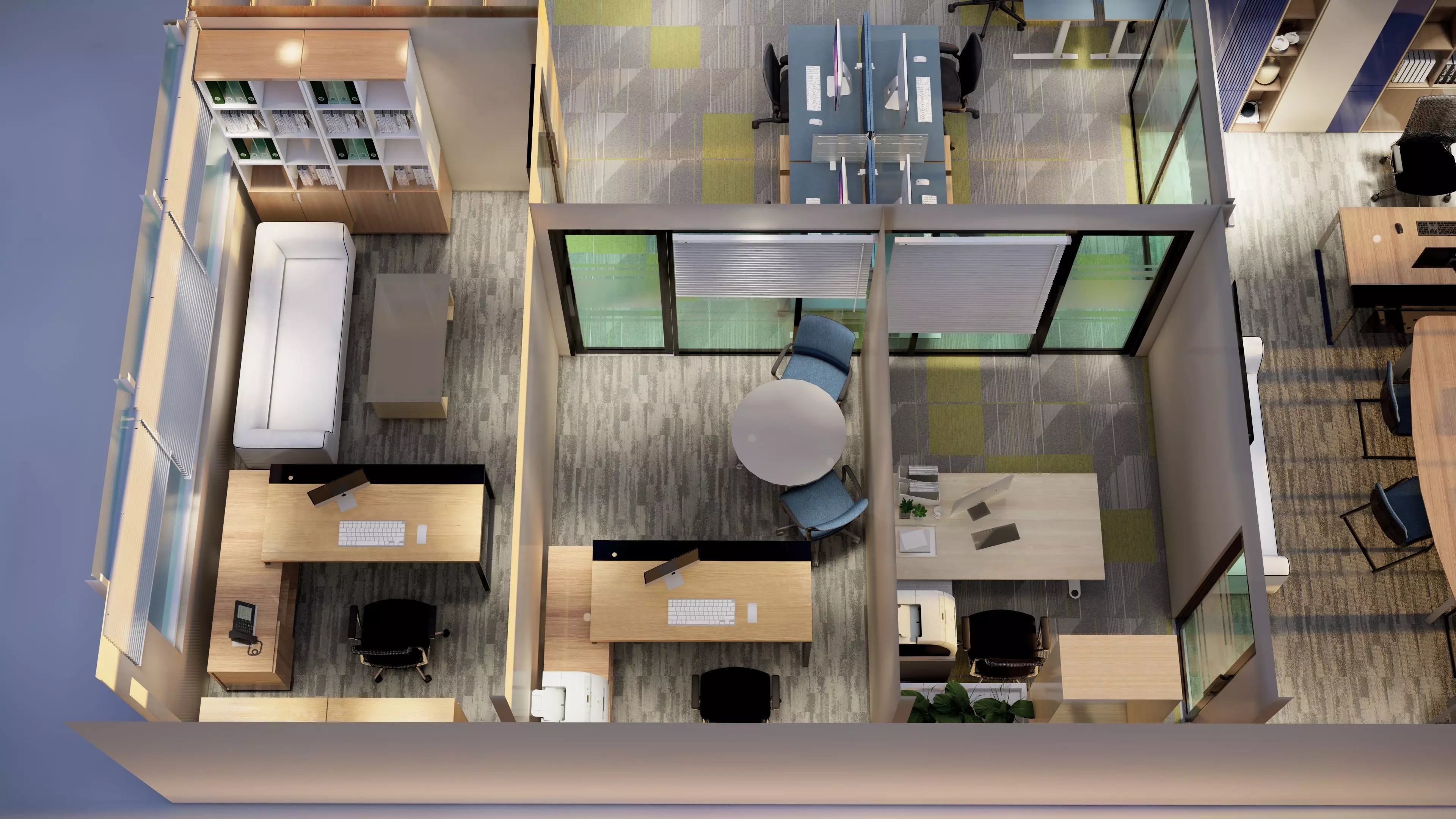 Office interior 3D model_21