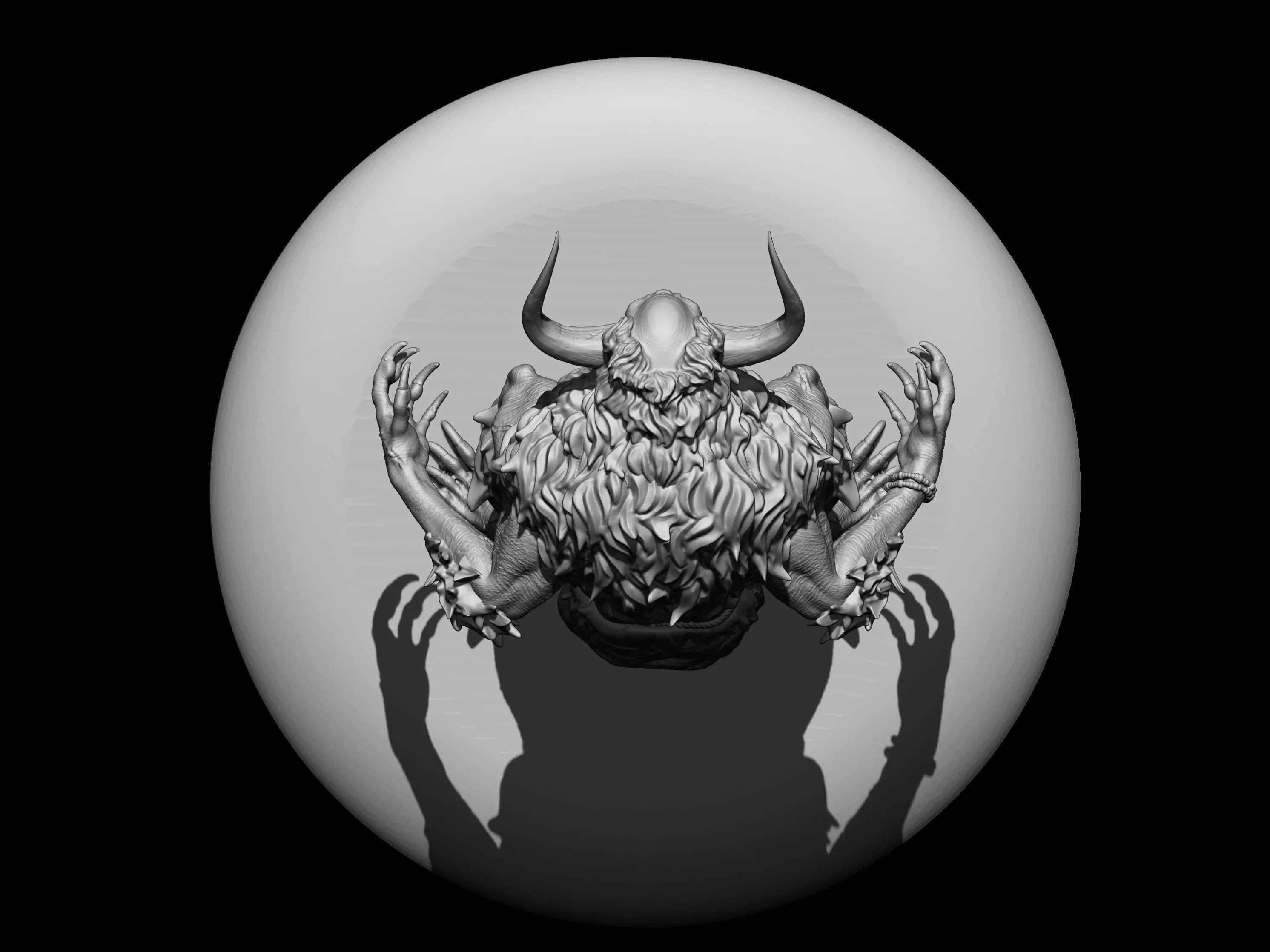 Wendigo 3D print model_4