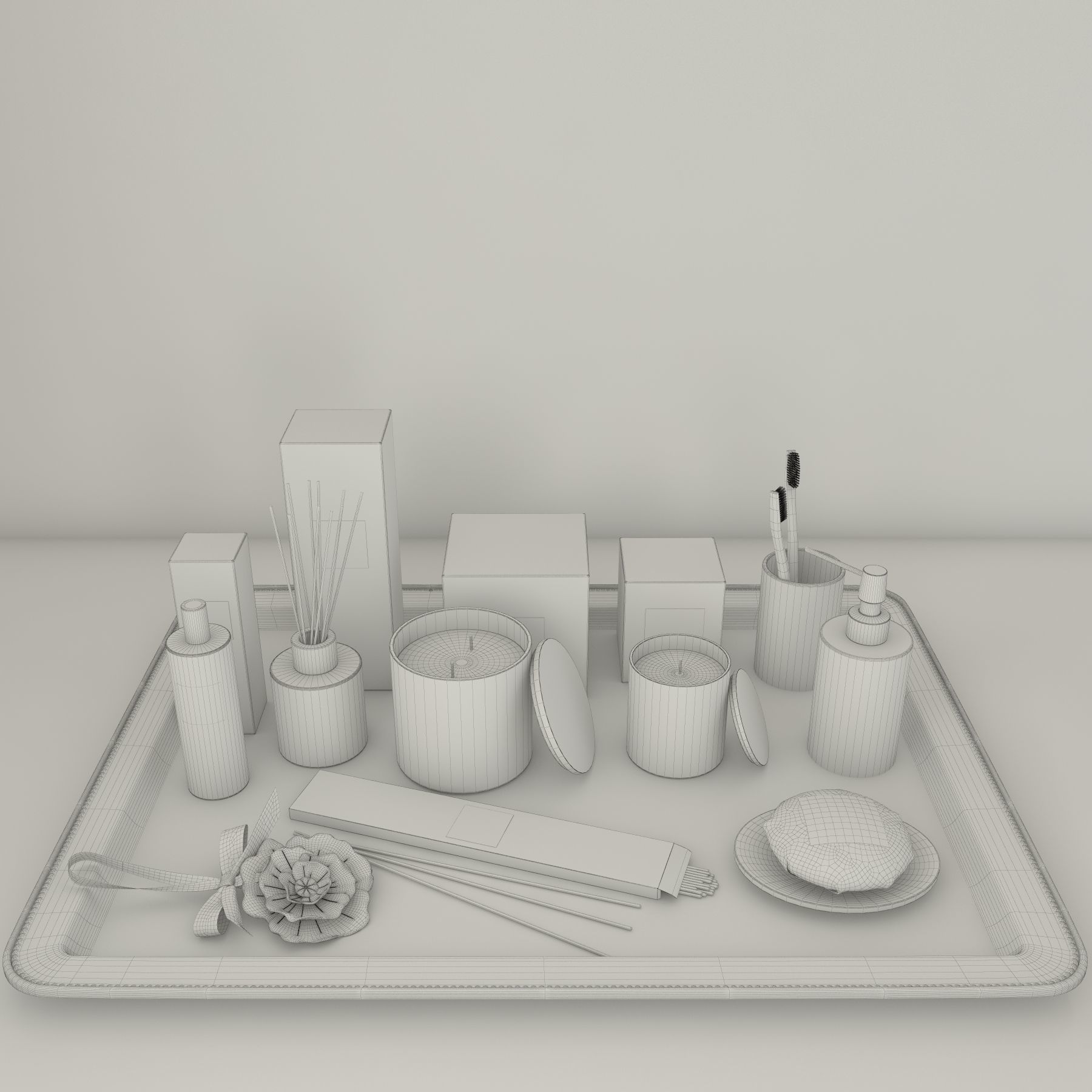 Zara Home Botanical Collection 3D model_9