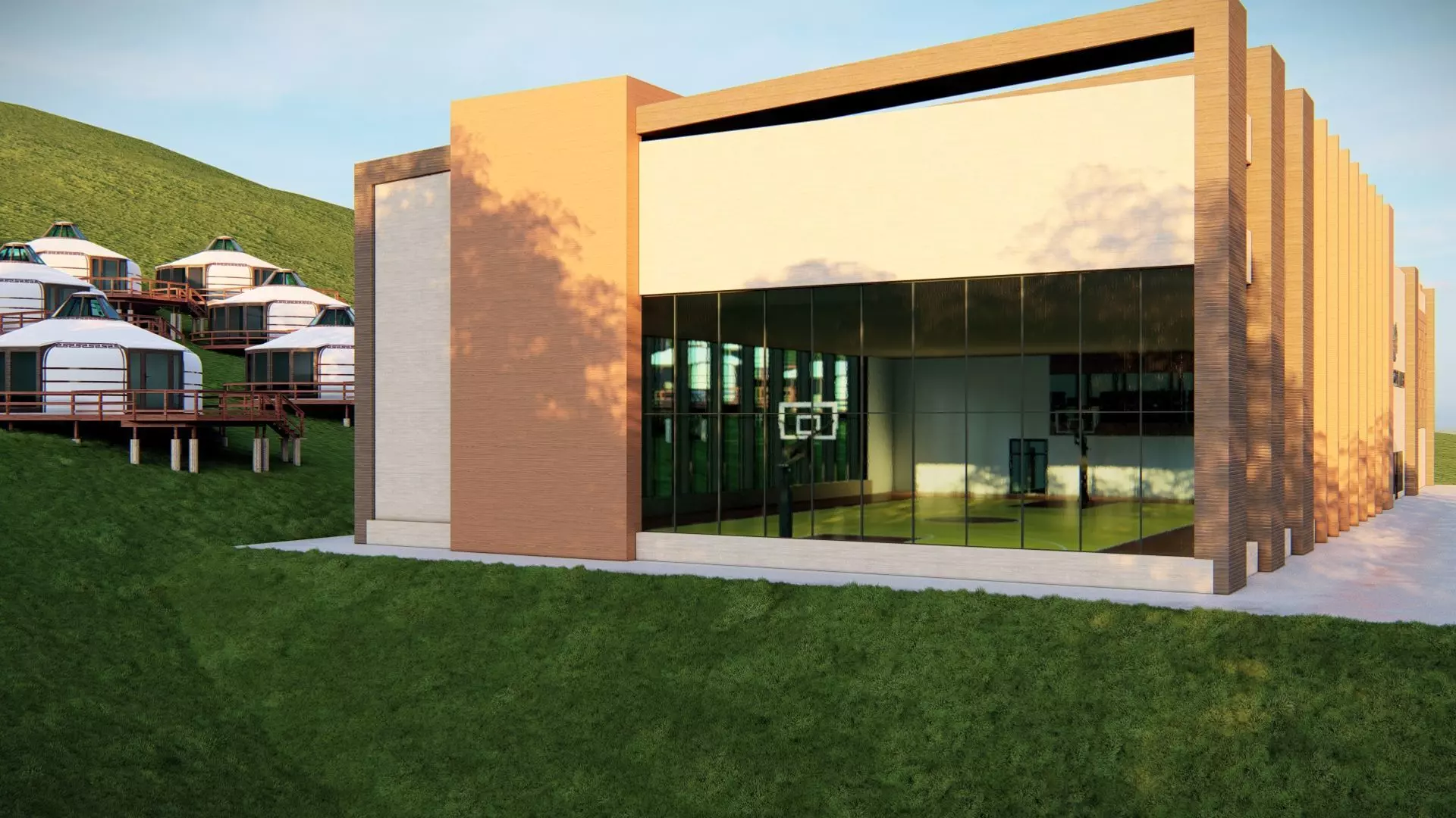sport complex 3D model_12