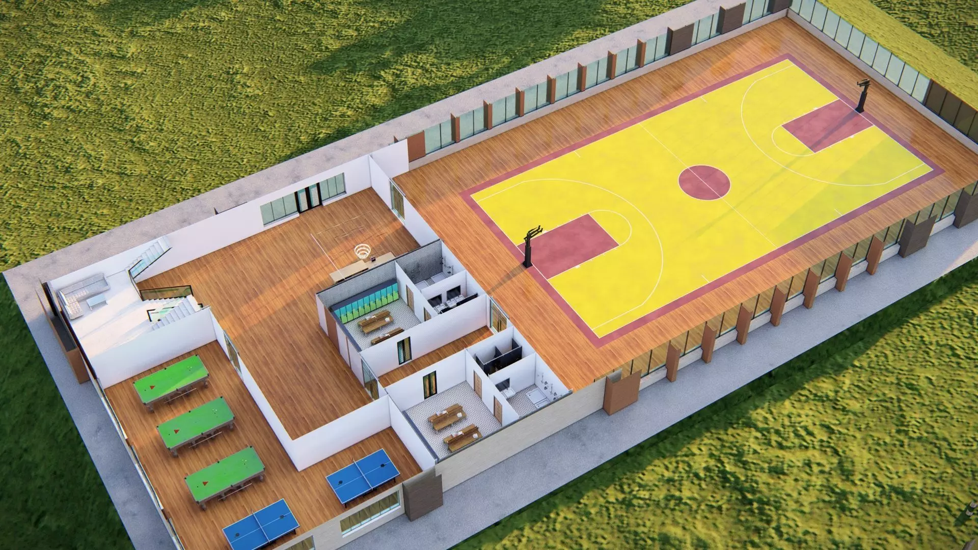 sport complex 3D model_18