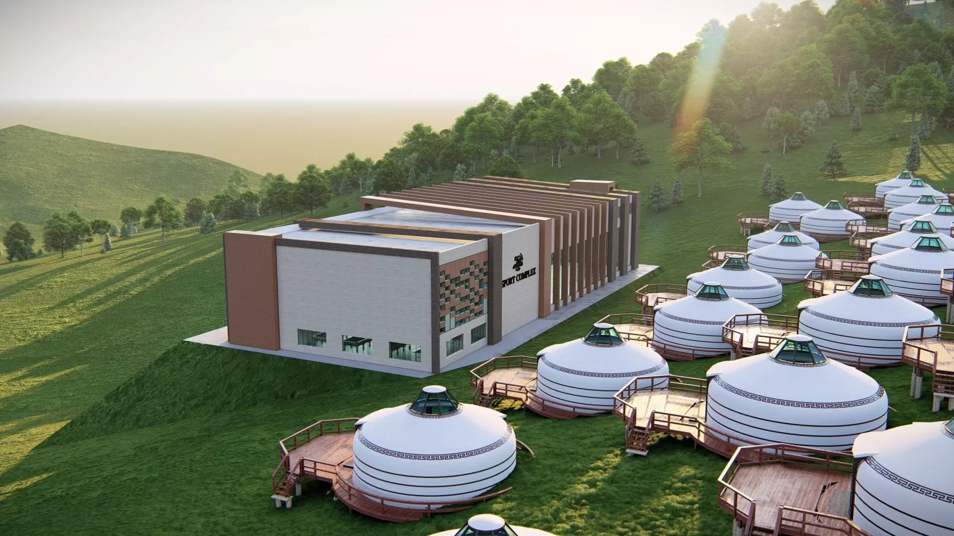 sport complex 3D model_14