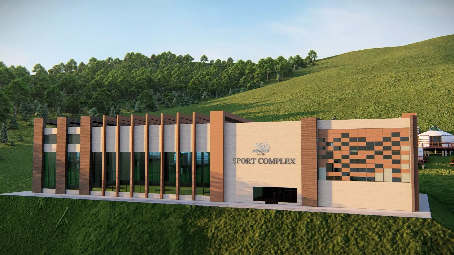 sport complex 3D model_16