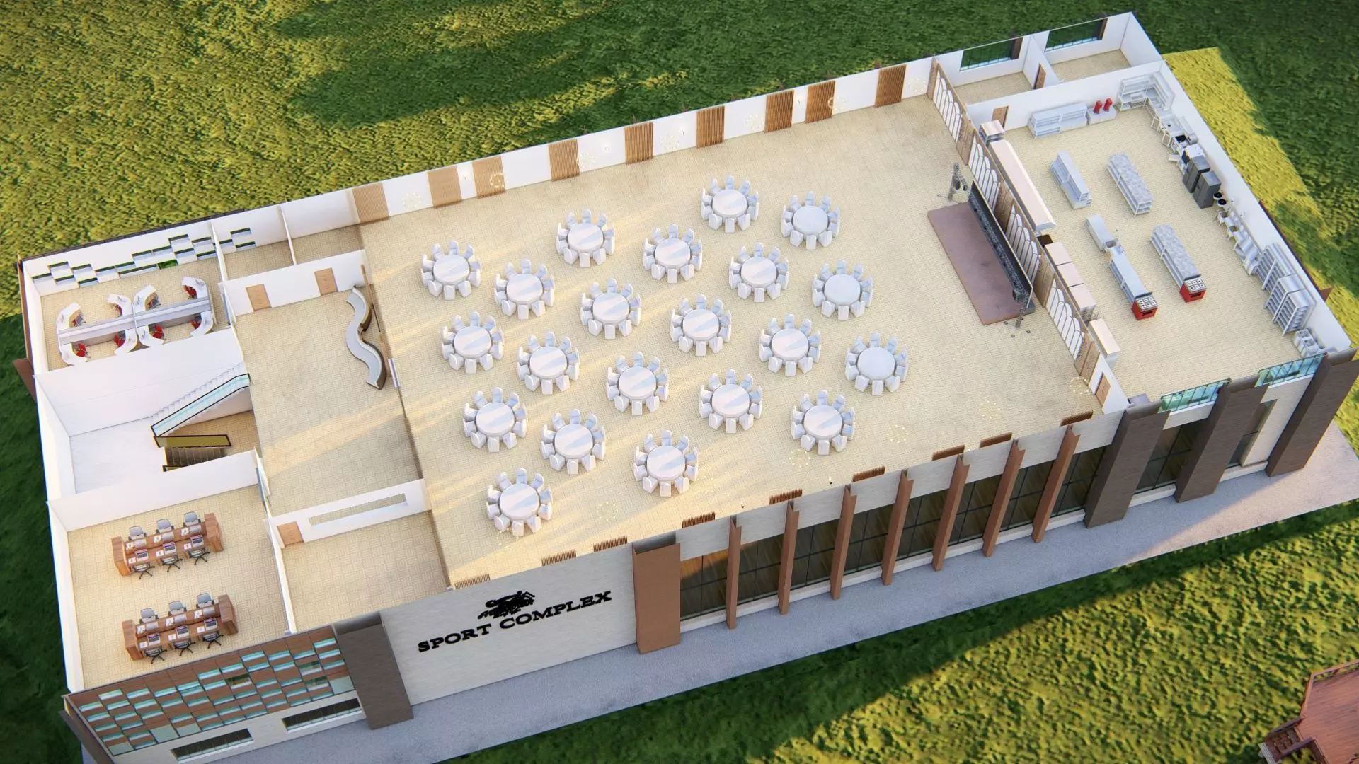 sport complex 3D model_9