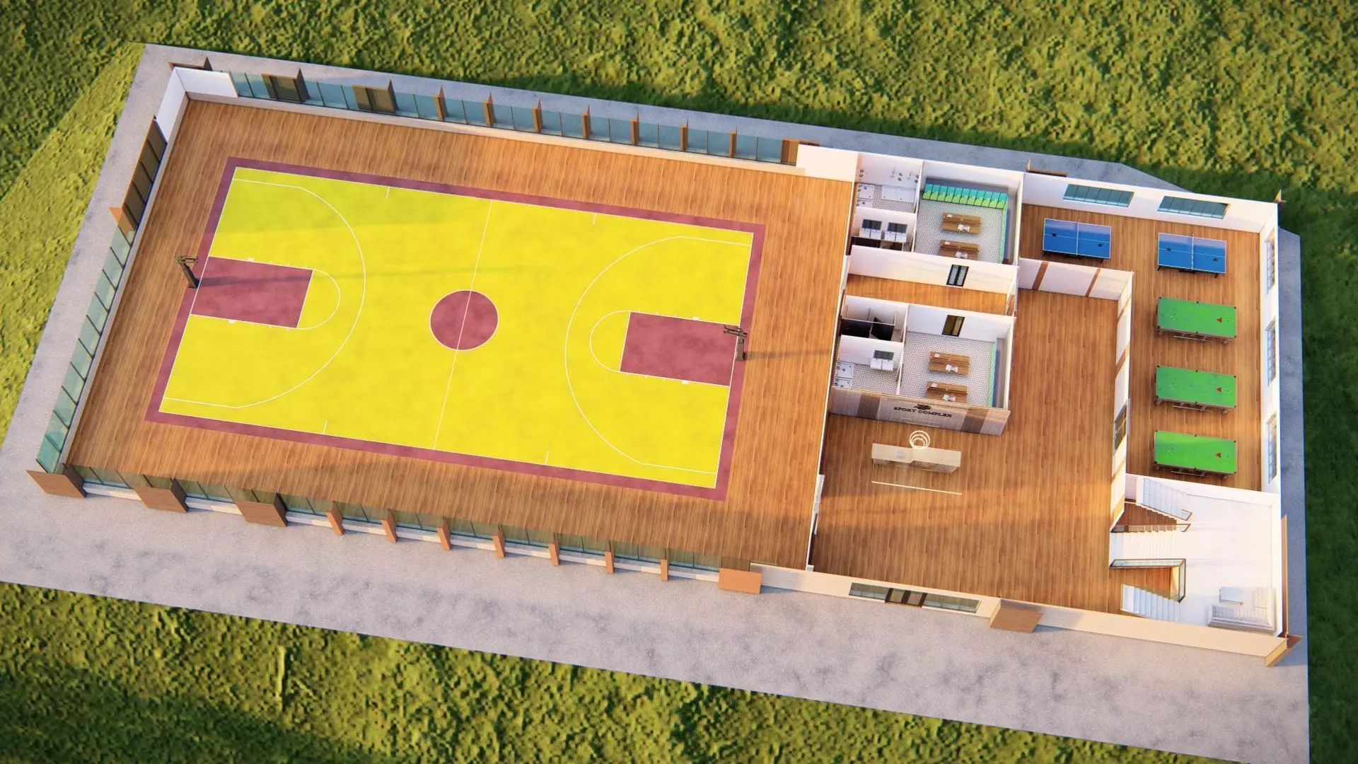 sport complex 3D model_17