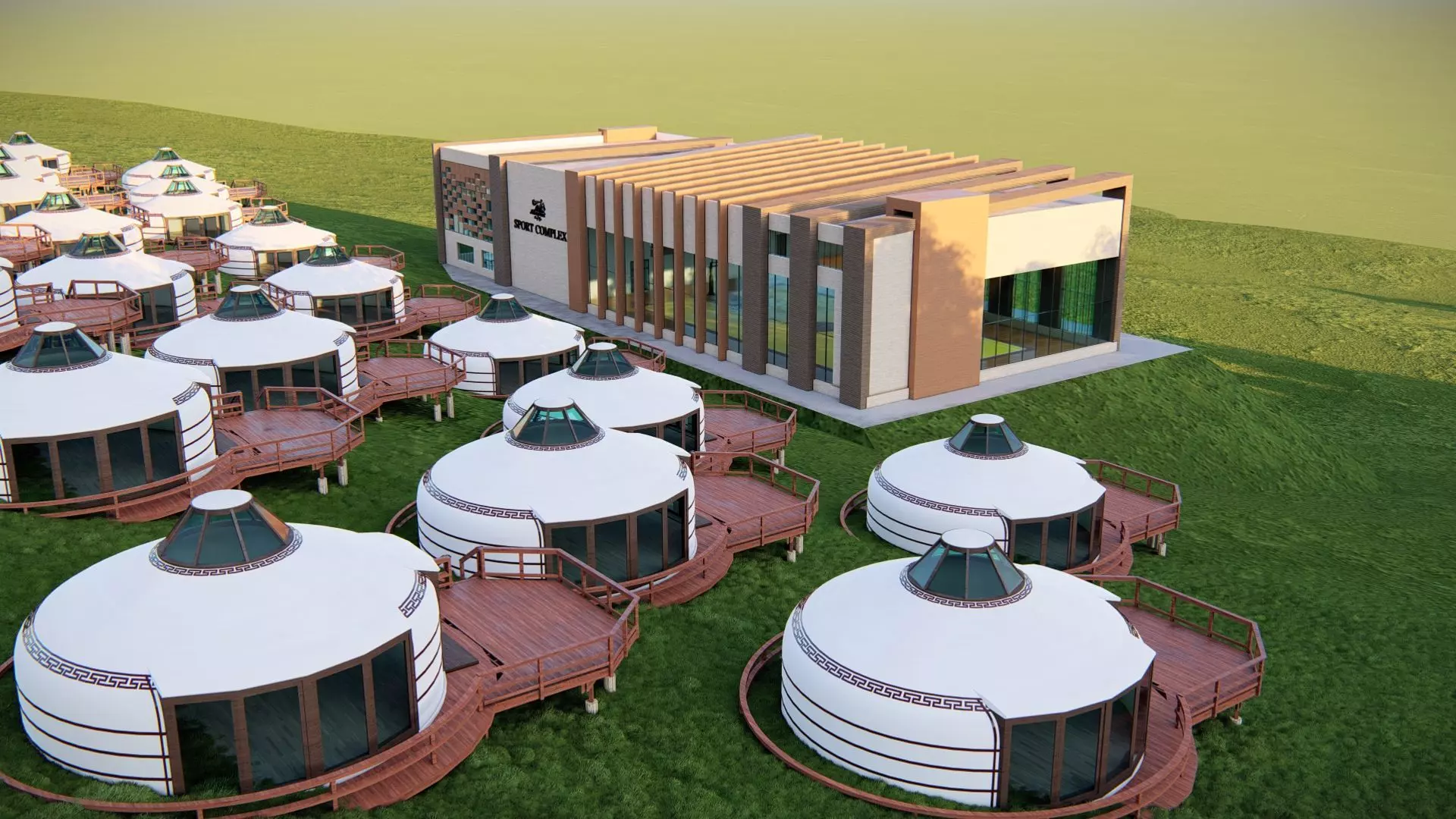 sport complex 3D model_13