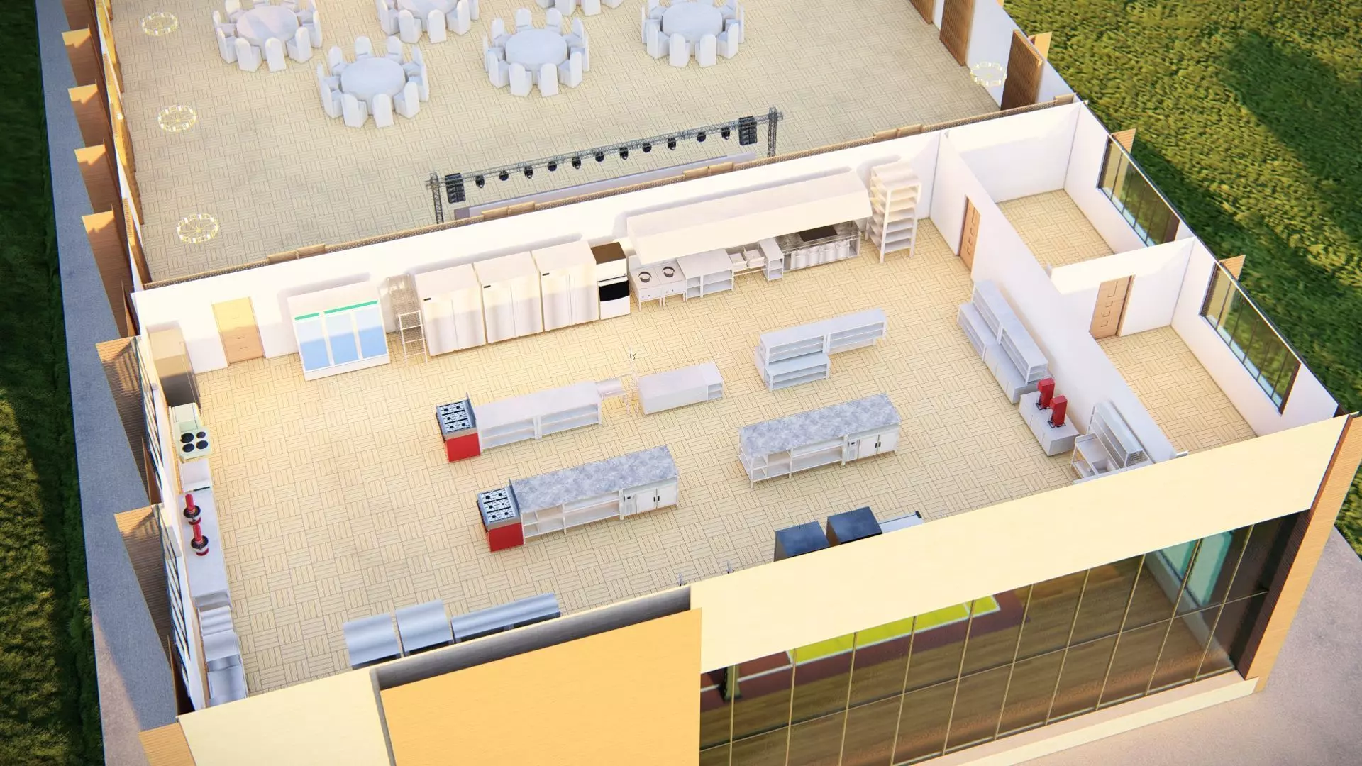 sport complex 3D model_10