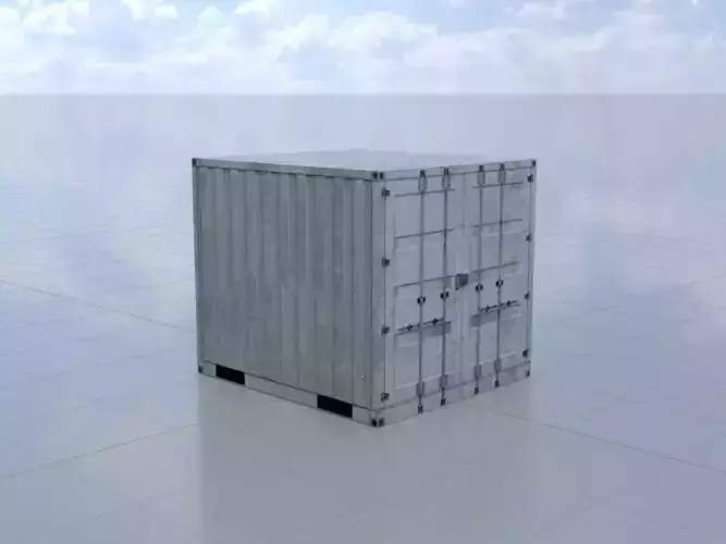 Shipping Container light gray 6-foot