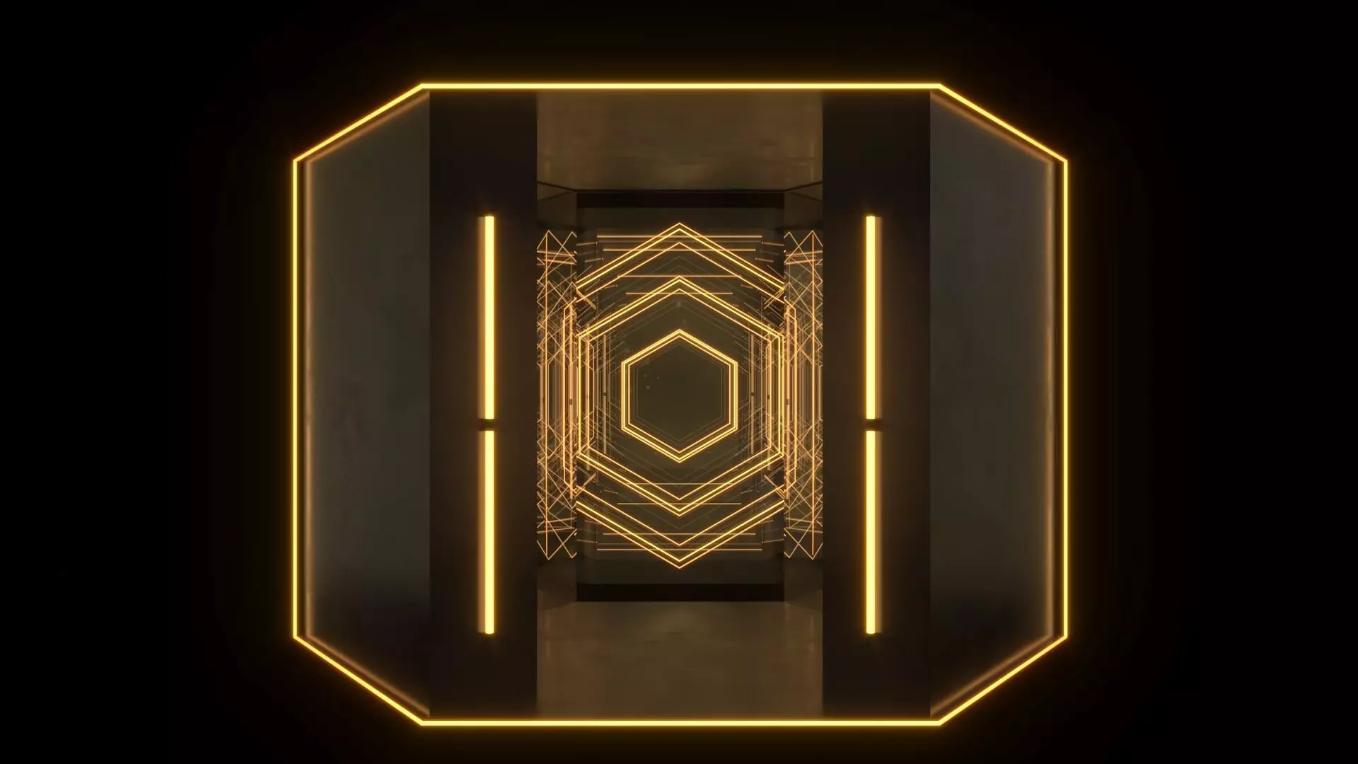 Photo booth infinity neon Low-poly 3D model_0