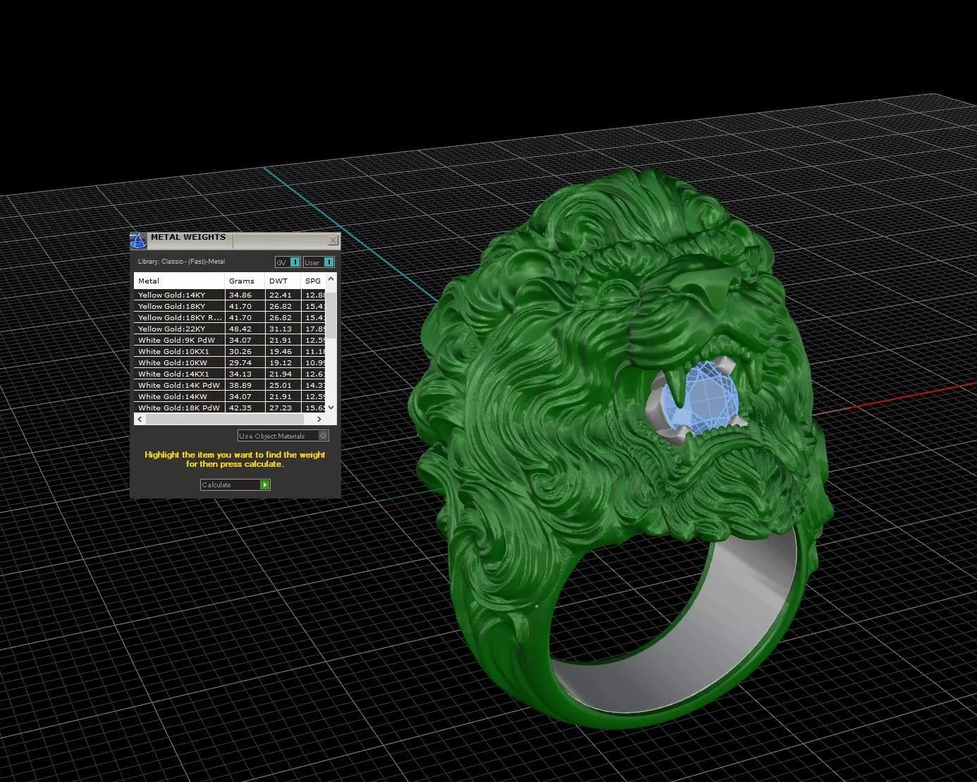 Lion Ring 3D print model_19