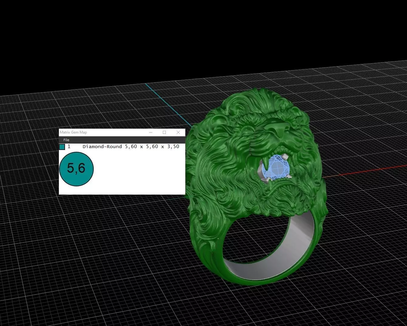 Lion Ring 3D print model_18