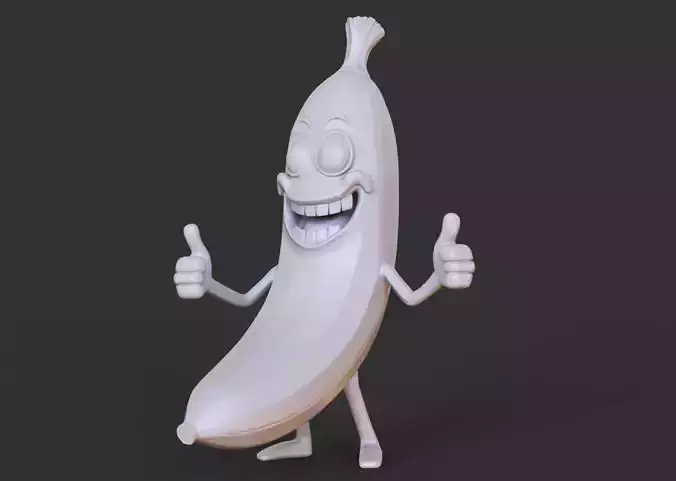 Toon Banana Character