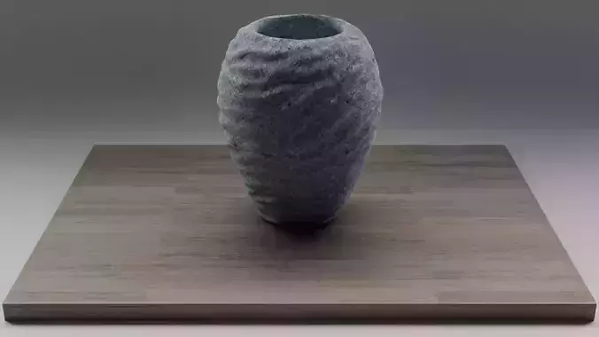 stl-Wave patterned vase