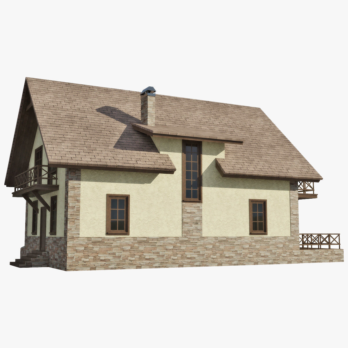 Cottage 3D model_7